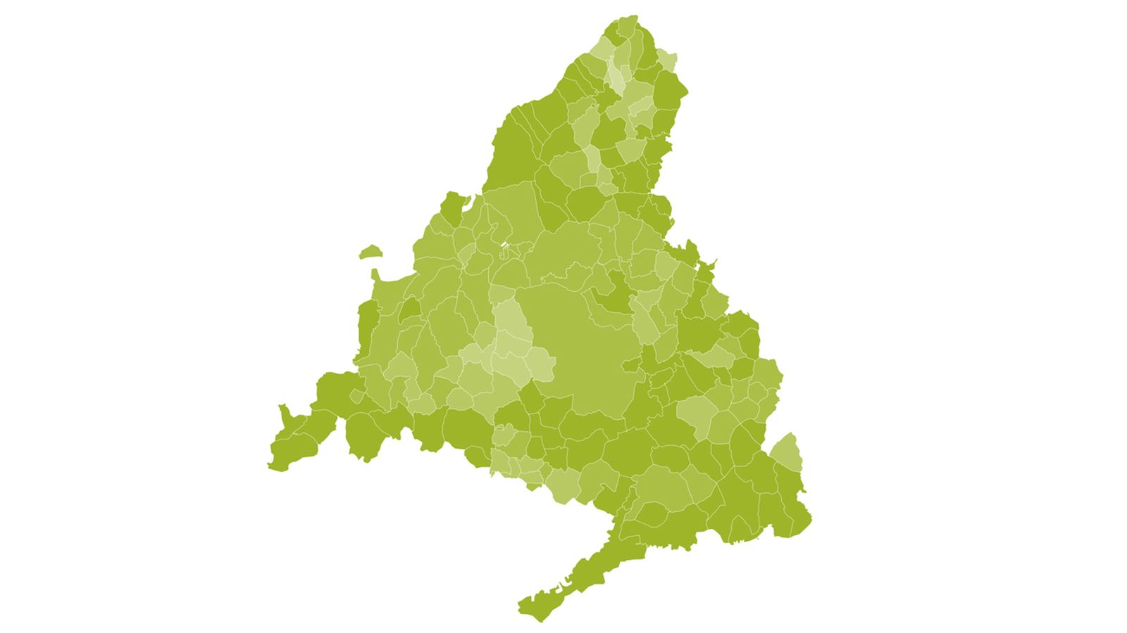 El mapa de Madrid y sus municipios