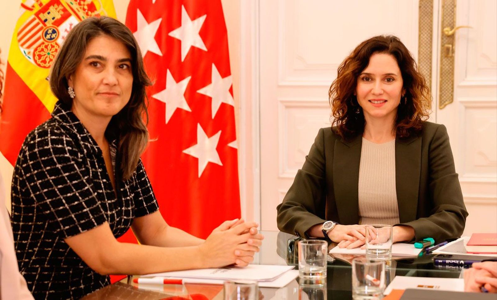 Ayuso concluye su ronda de contactos con los portavoces de la Asamblea de Madrid