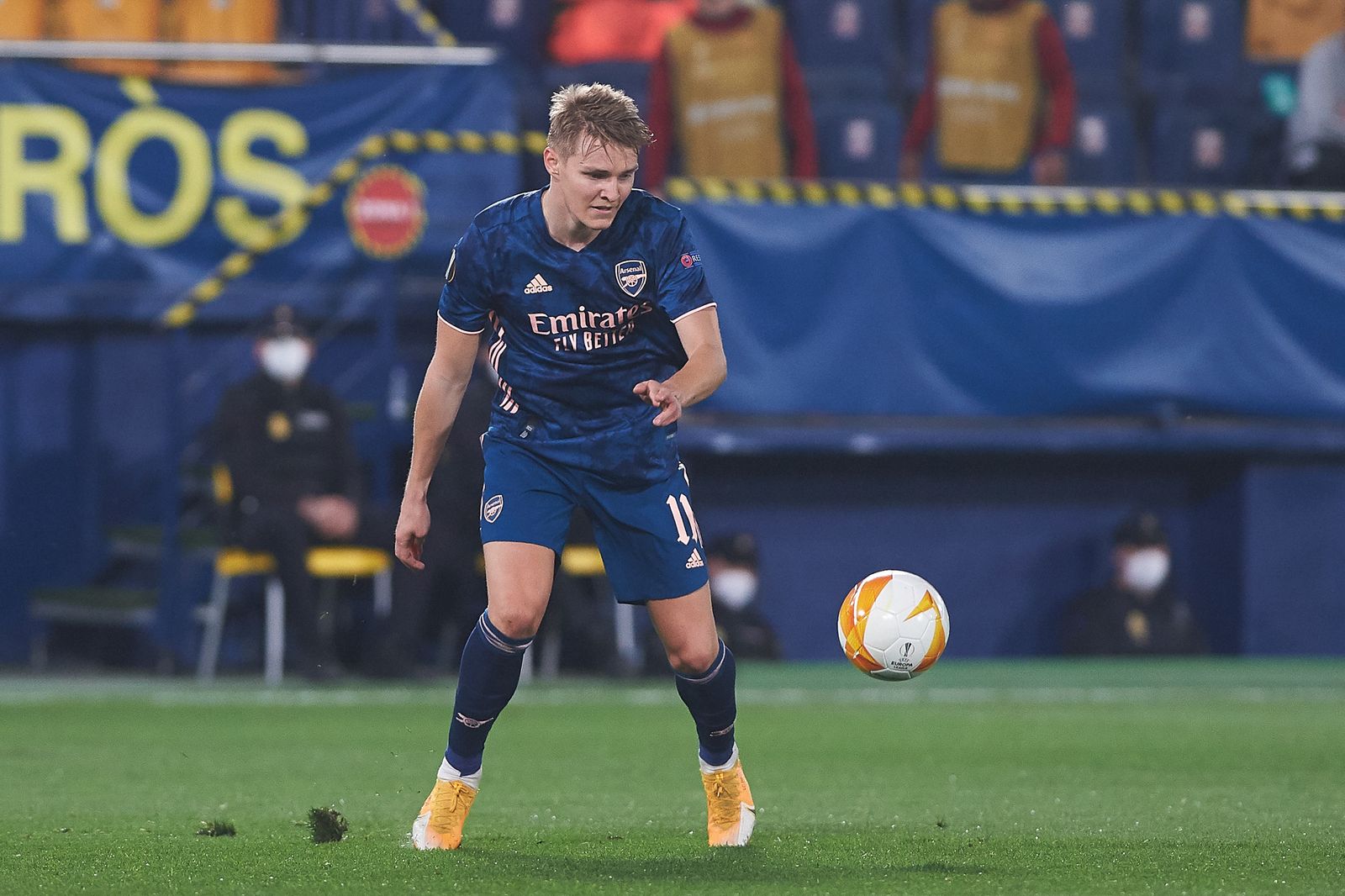 Odegaard, con la camiseta del Arsenal