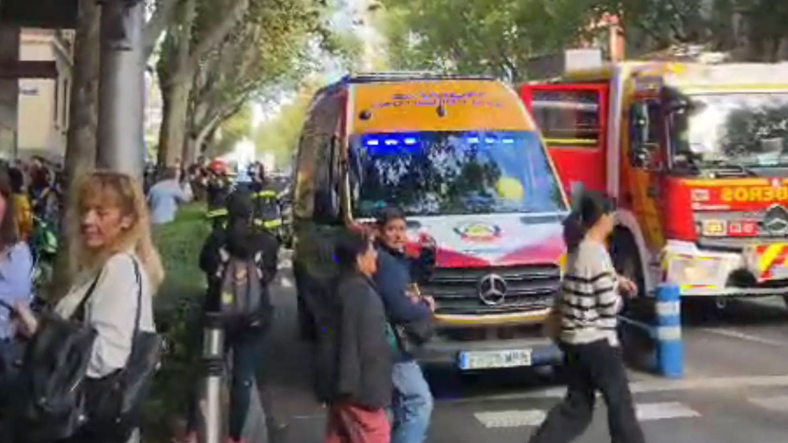 Sofocado el incendio en un edificio de la calle Princesa de la capital