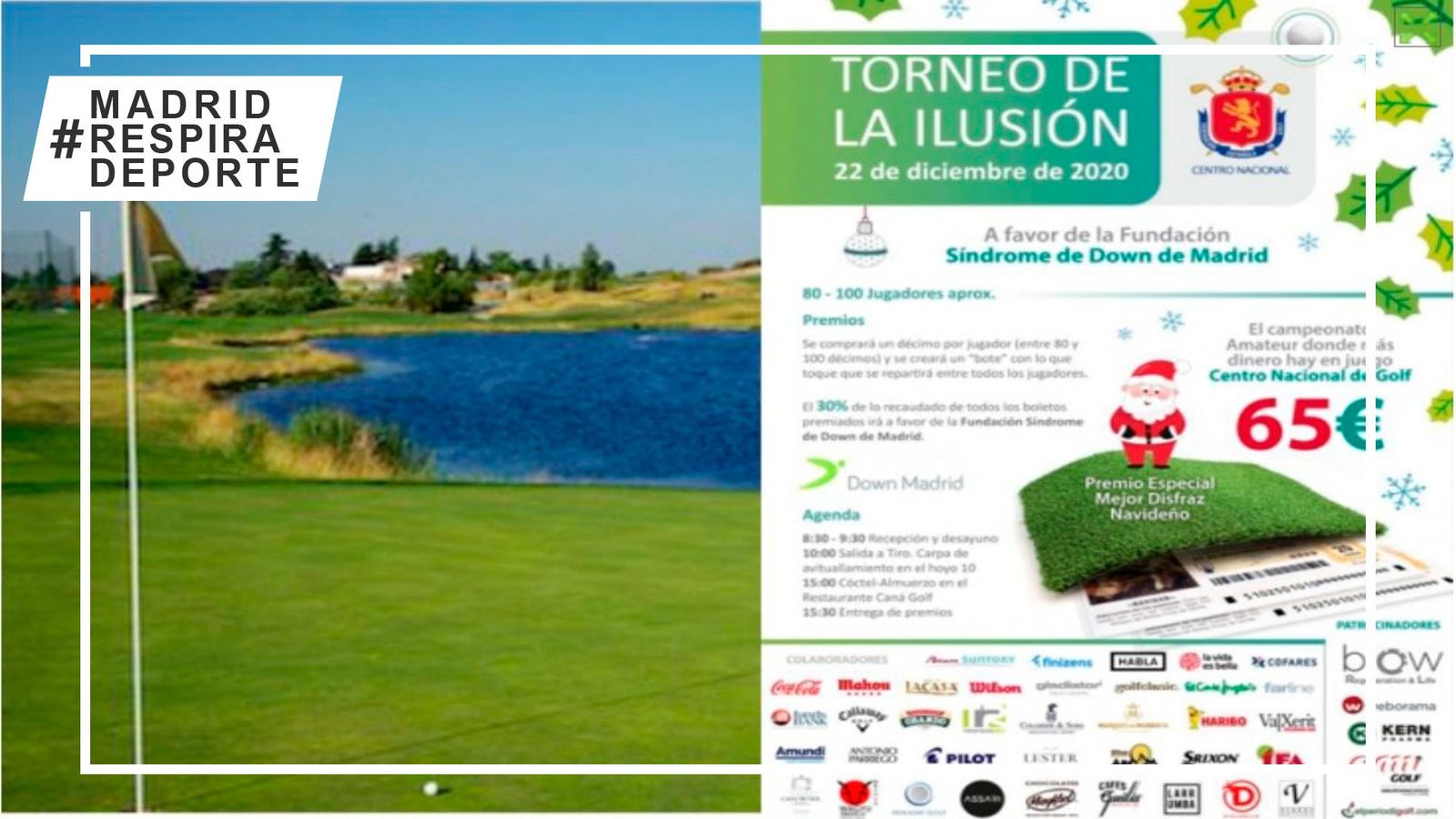 La Federación de Golf de Madrid celebra este martes el Torneo de la Ilusión Navidad 2020
