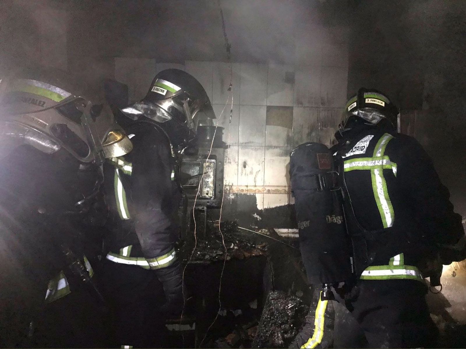 Un perro muere en el incendio de una casa en Casarrubuelos
