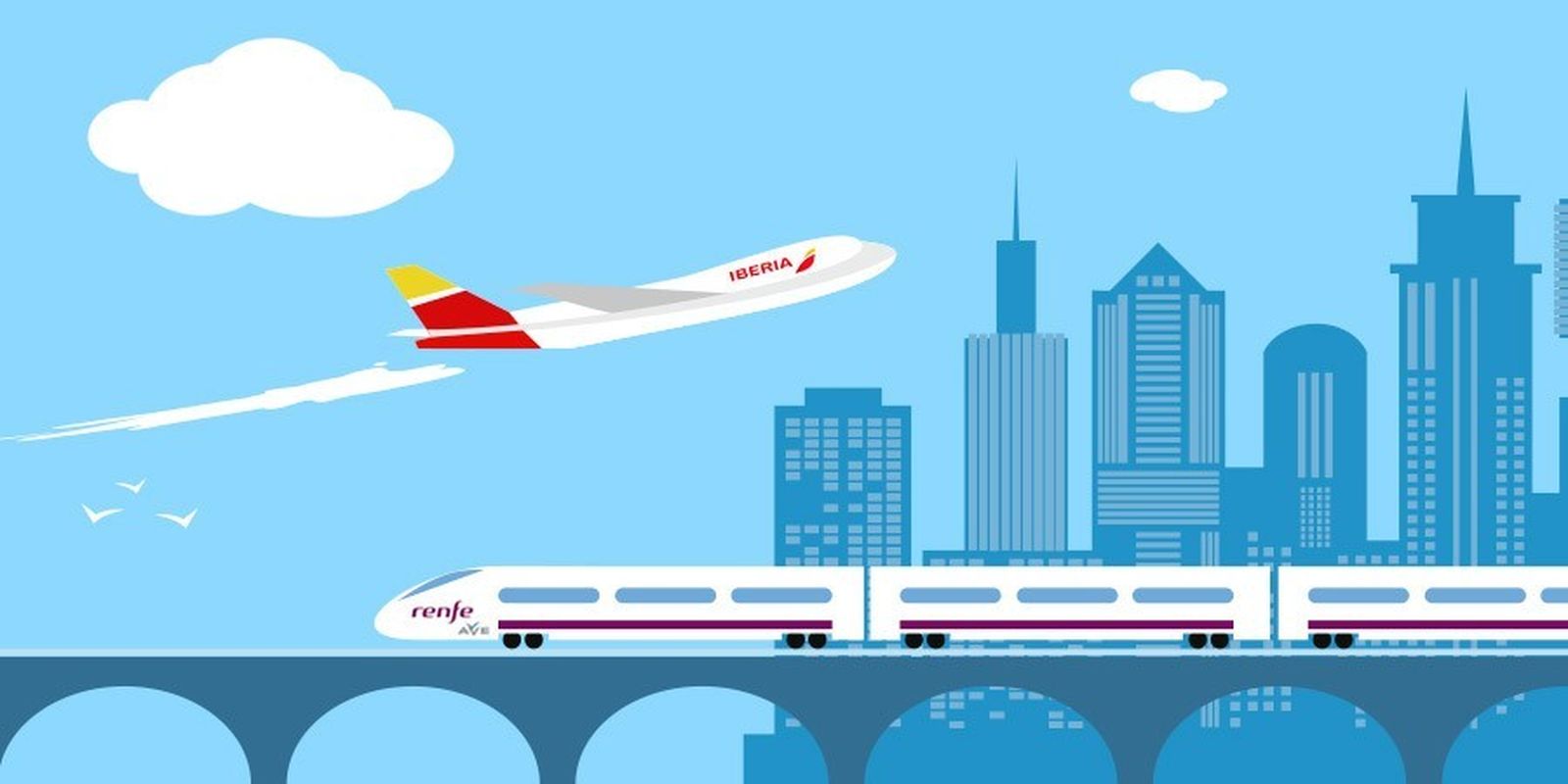 Renfe incorpora 15 ciudades más a su red de billete único combinado con avión y autobús