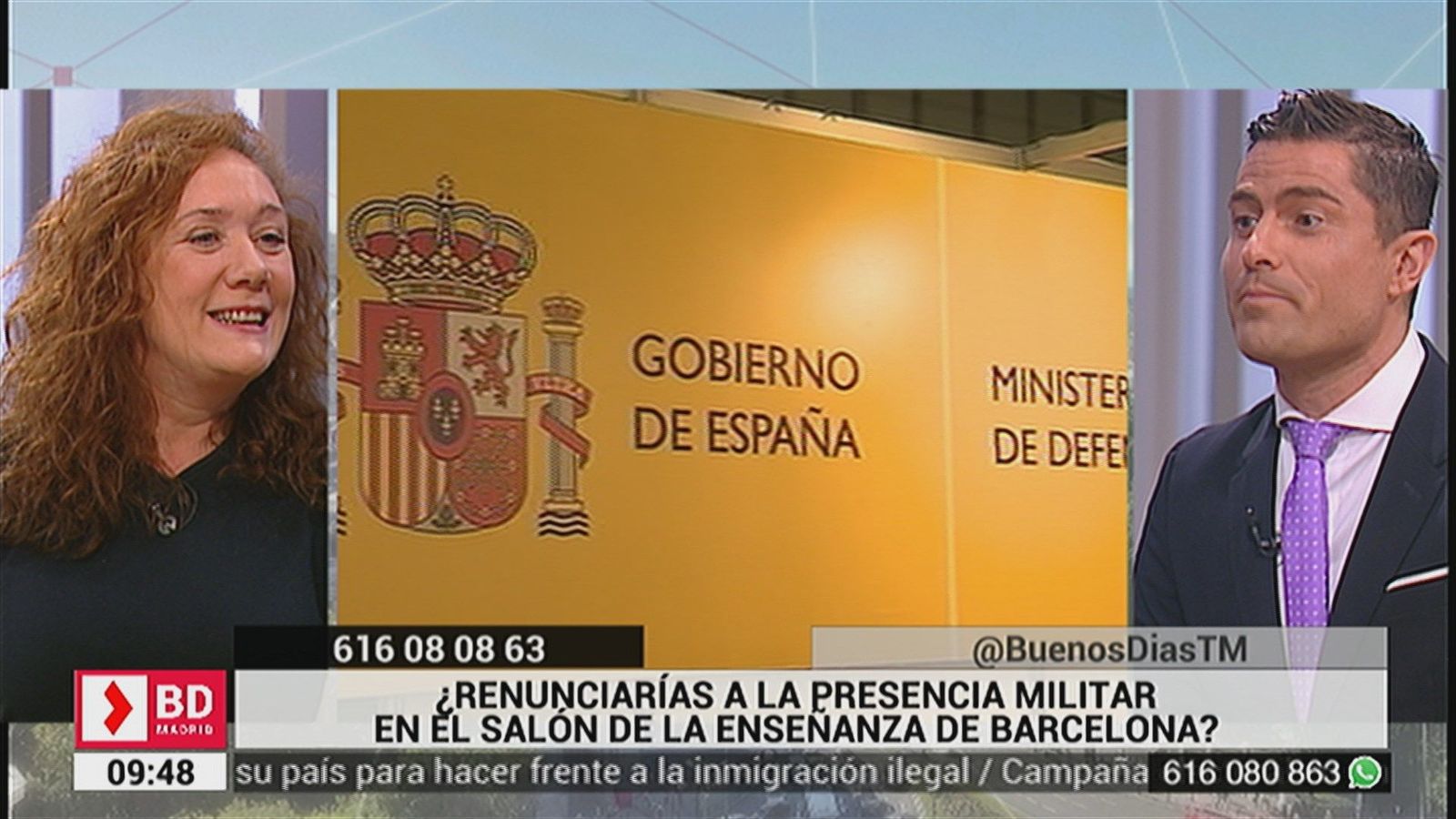 ¿Renunciarías a la presencia militar en el salón de la enseñanza de Barcelona?