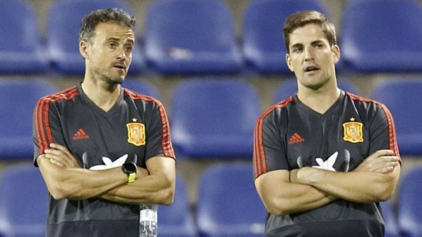 Luis Enrique y Robert Moreno