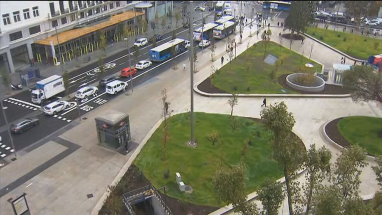 Así luce la nueva Plaza de España