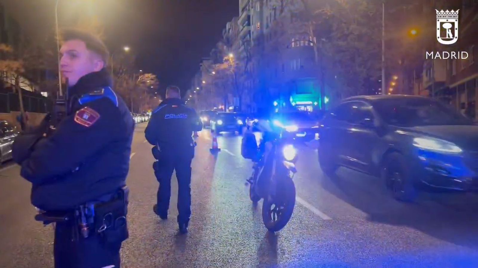 Grave un motorista tras chocar con un turismo en Chamberí