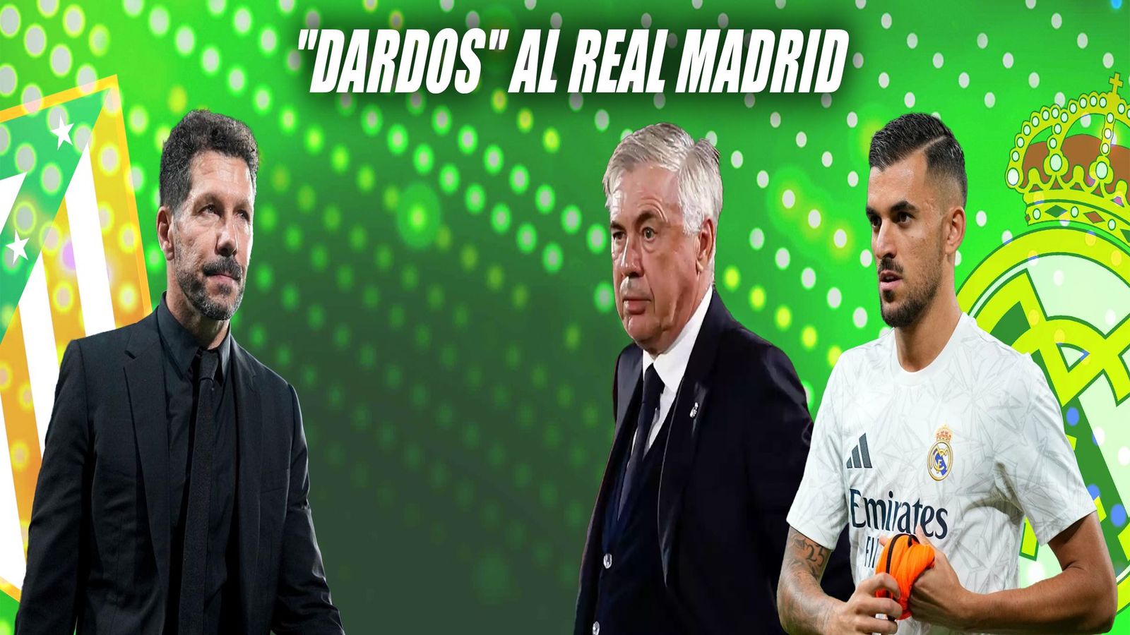 Simeone, Ancelotti y Ceballos