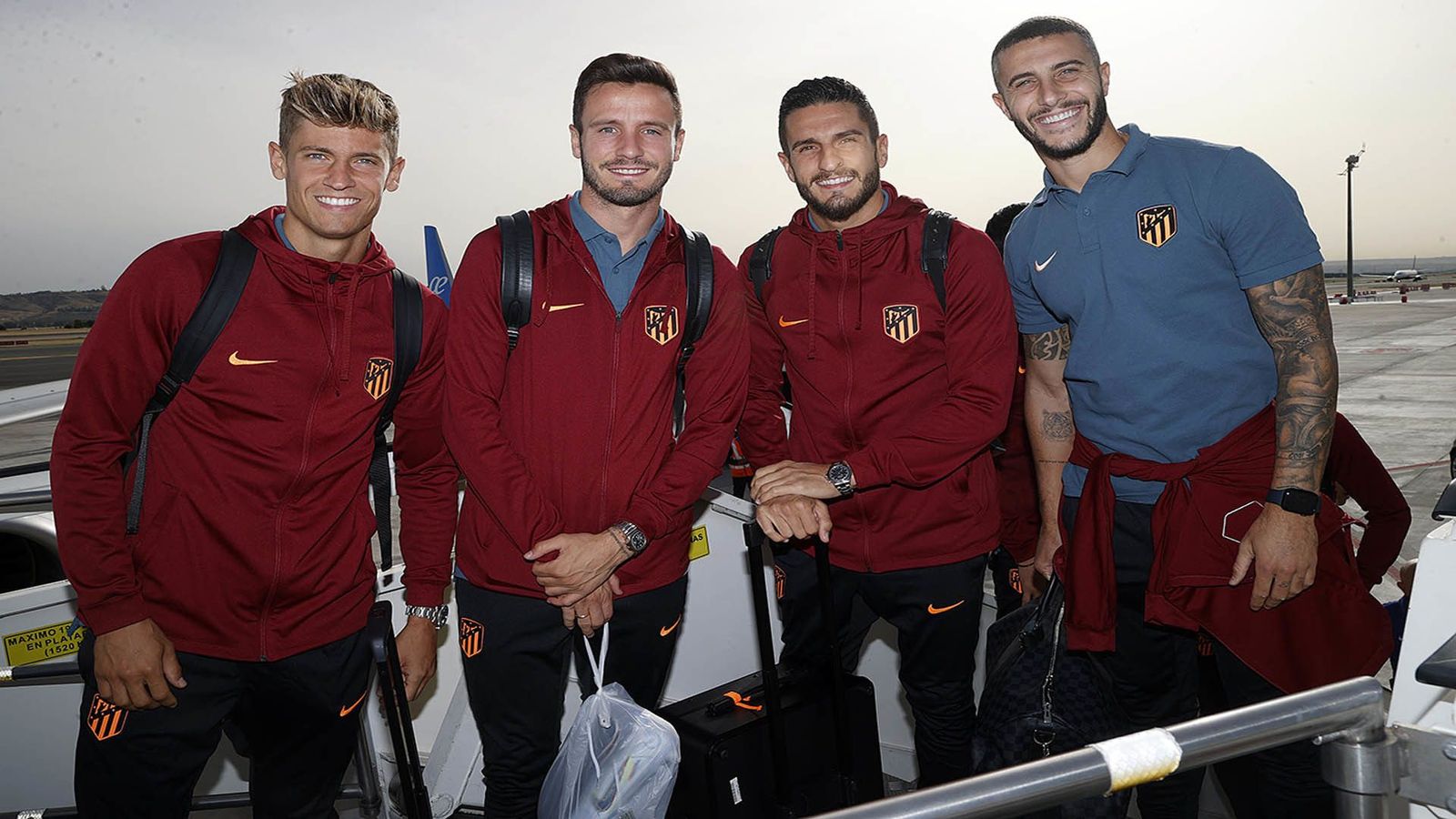 El Atlético de Madrid ya está en Brujas para la cita clave de la Champions