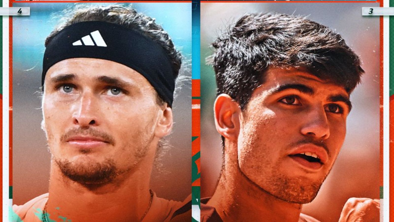 Alcaraz ante Zverev en la final de Roland Garros