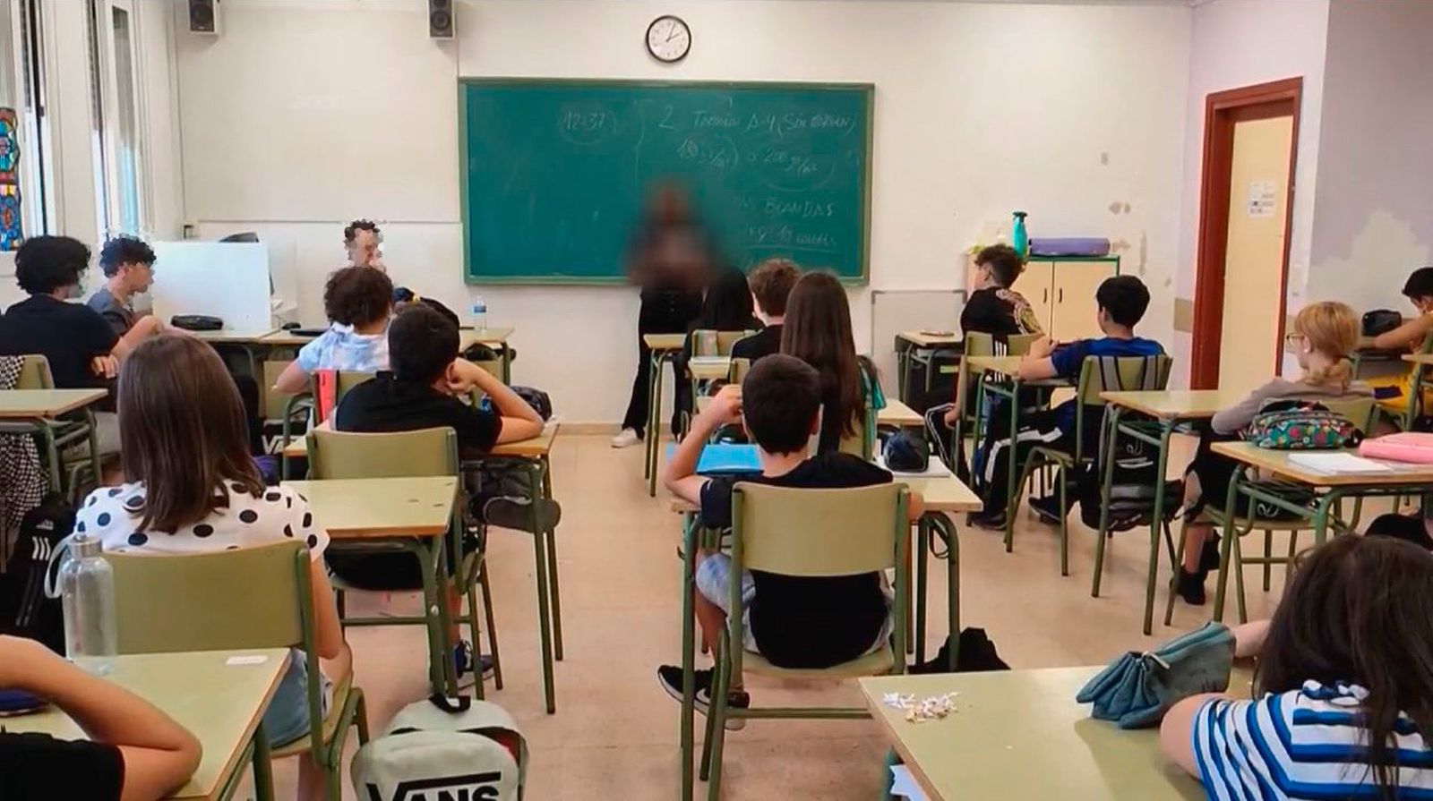 Imagen del aula de un instituto