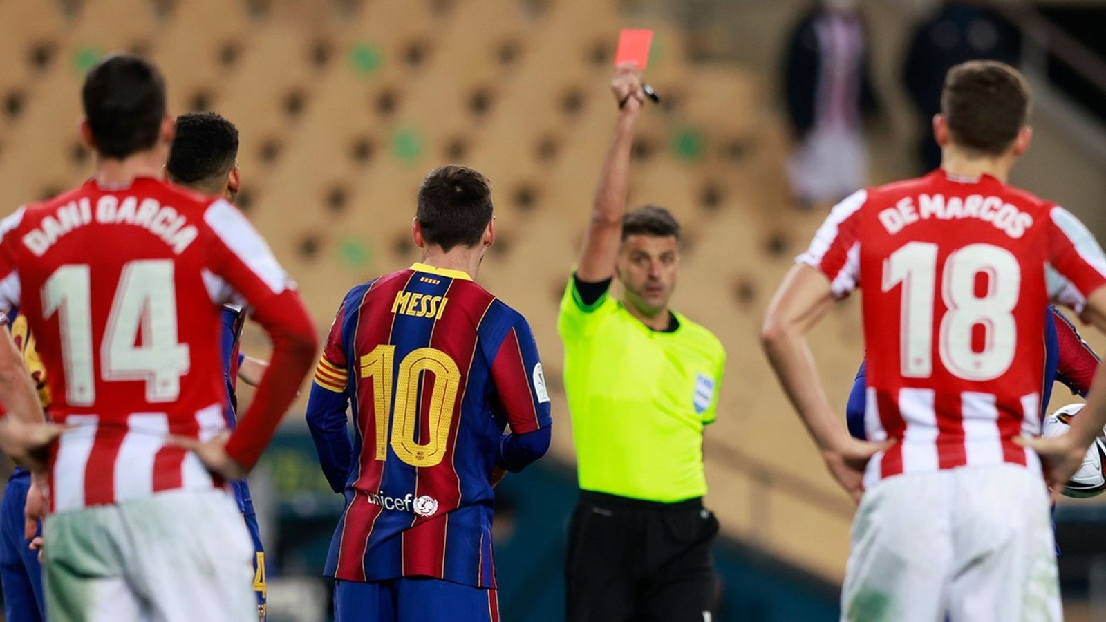 Expulsión de Leo Messi
