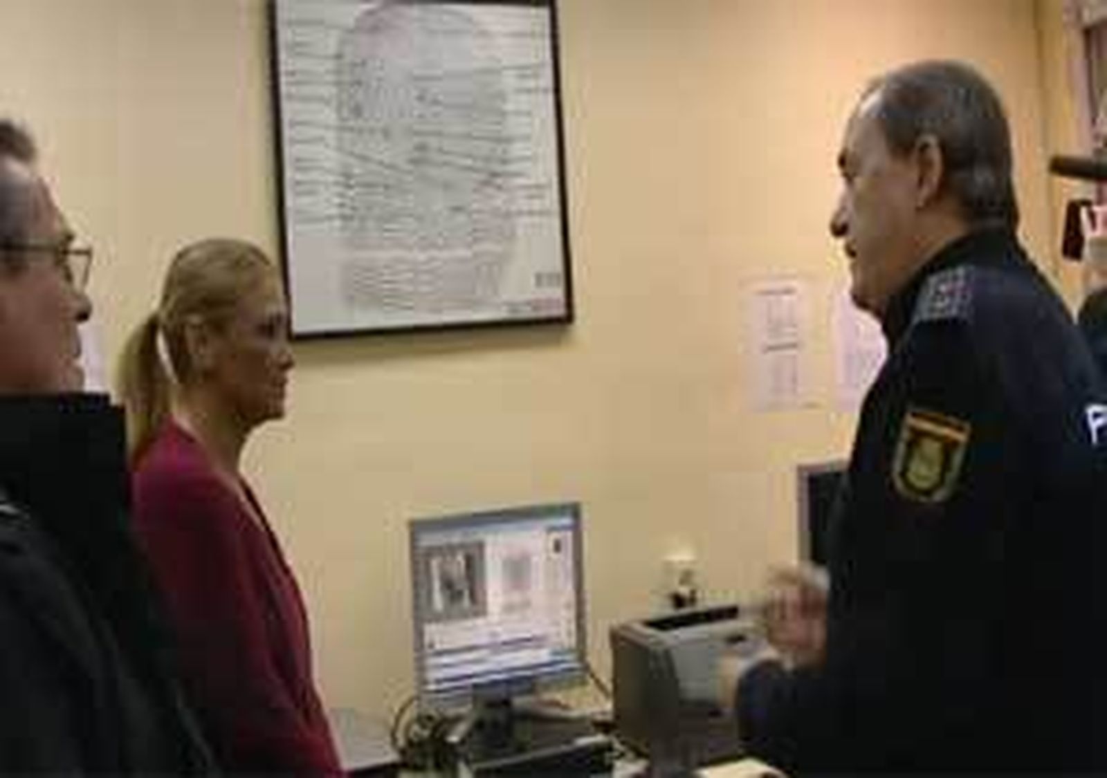 Cifuentes y el Jefe Superior de la Policía Nacional en Madrid