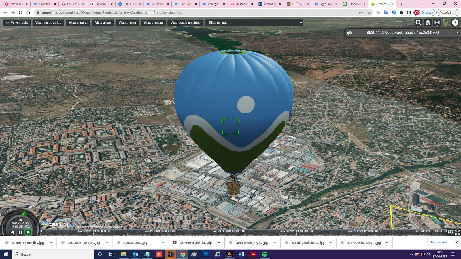 Vuelo virtual en globo sobre Alpedrete