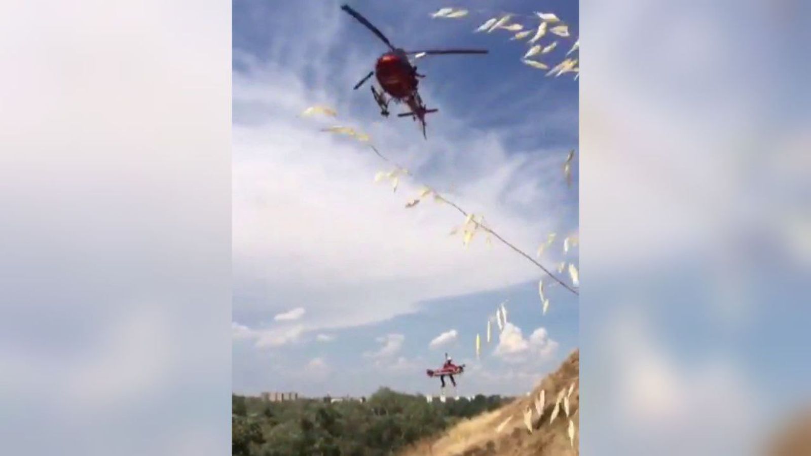 Rescatan a un hombre de 86 años que sufrió  un golpe de calor en el Parque Natural de Alcalá