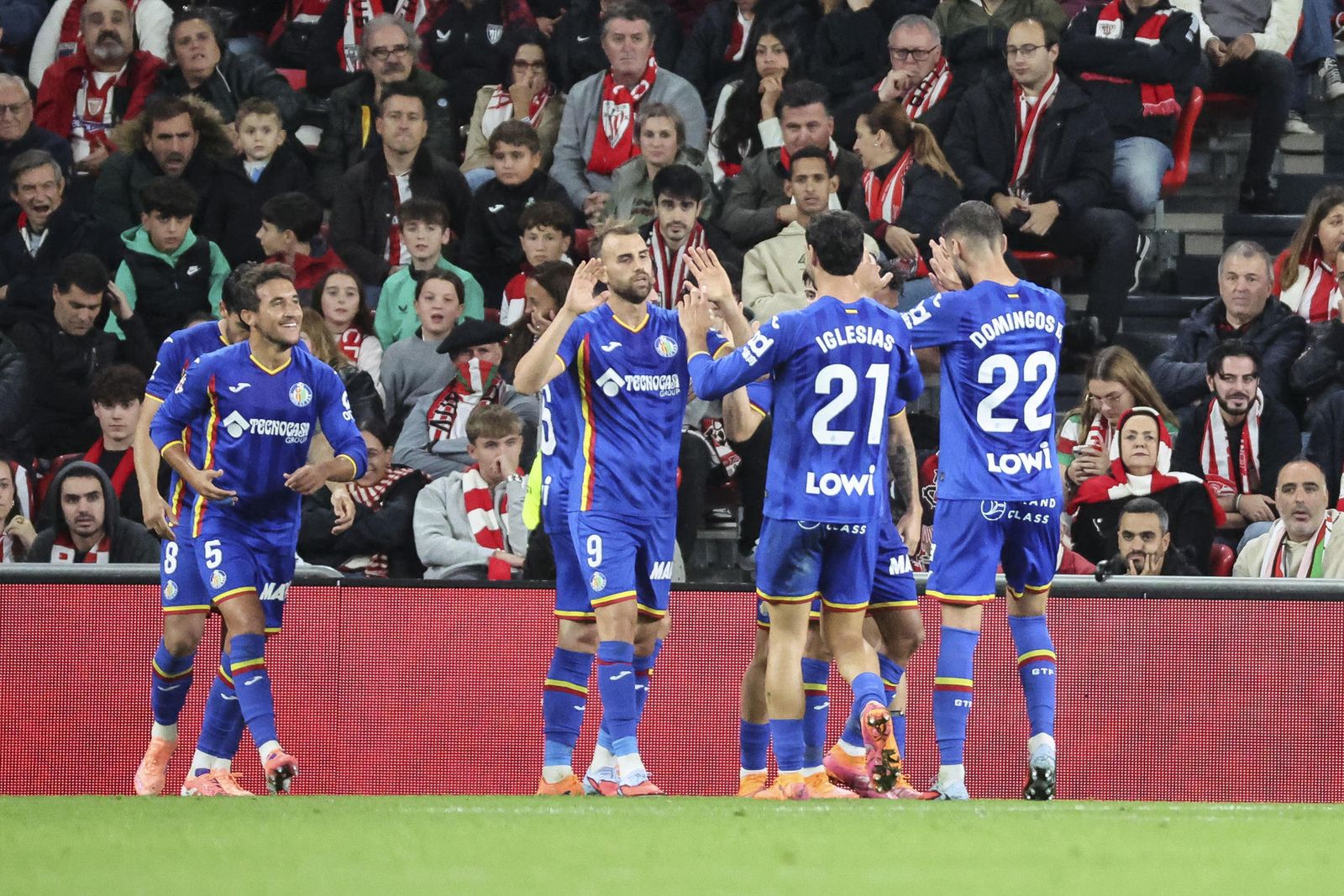 Borja Mayoral celebra su gol ante el Athletic Club