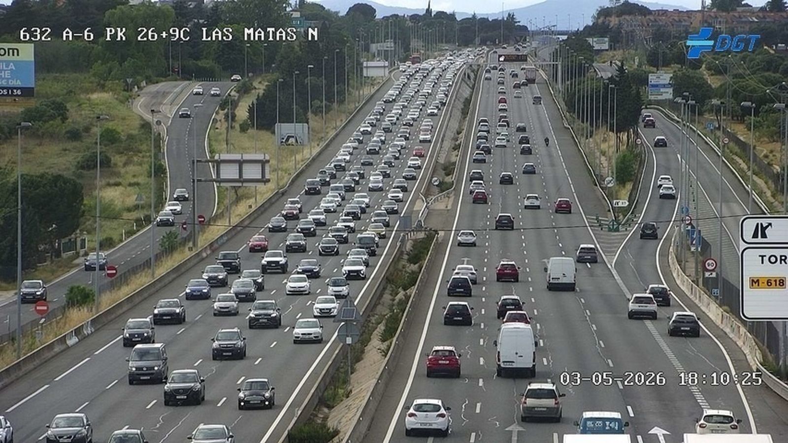 Atascos en las principales carreteras españolas tras el Puente