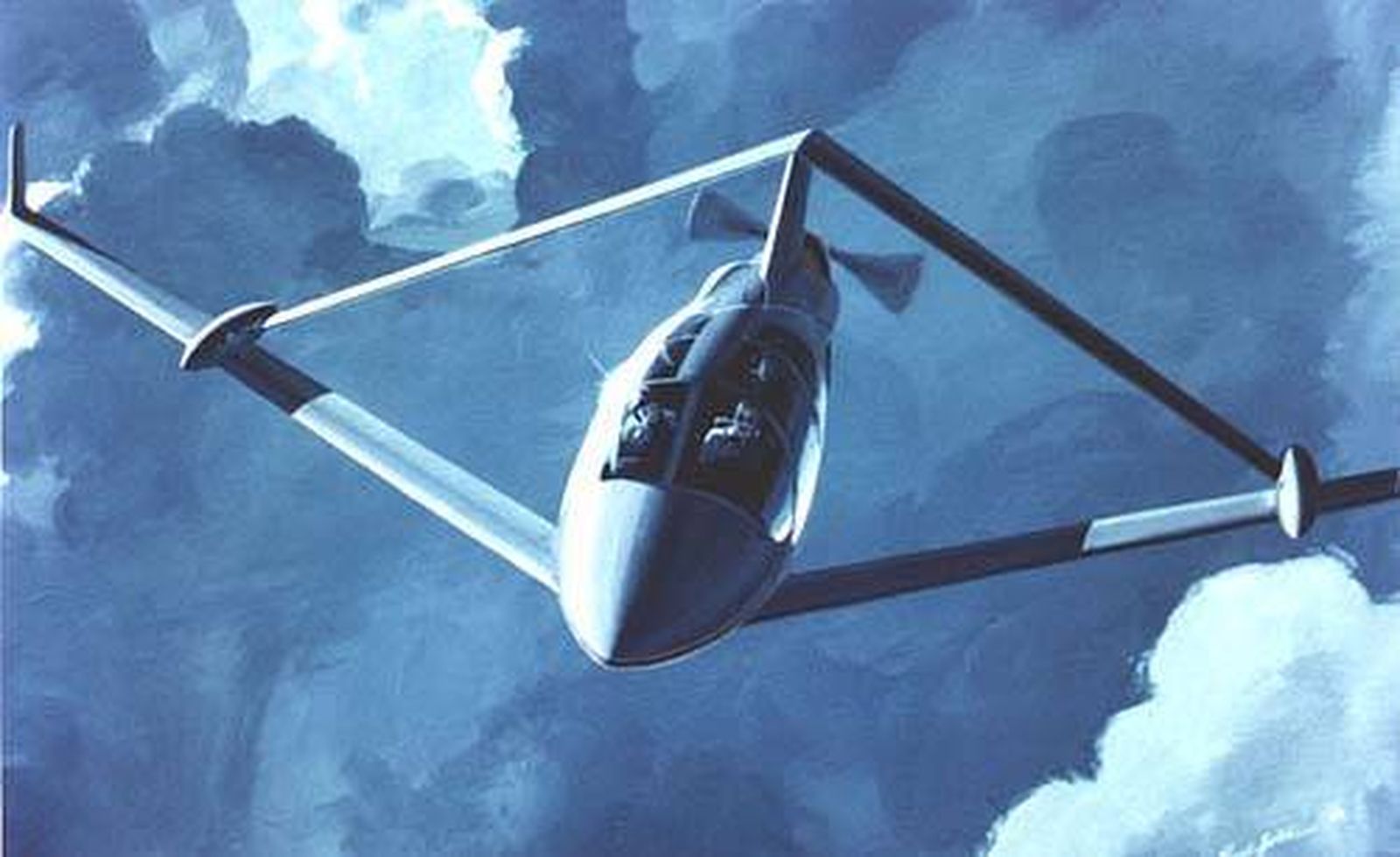 Diseño de avión con alas en joined-wing