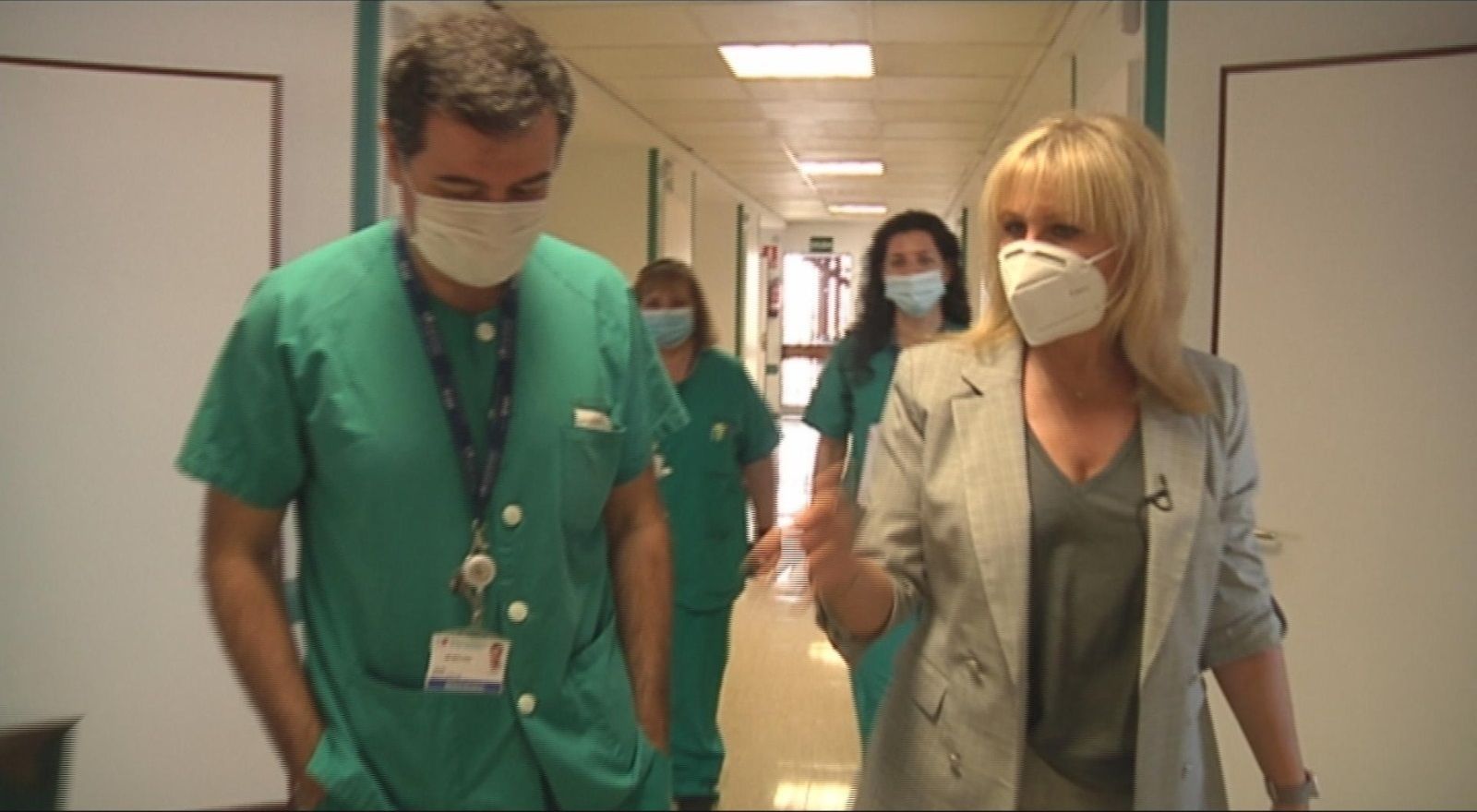 María Rey, en el Hospital 12 de Octubre.