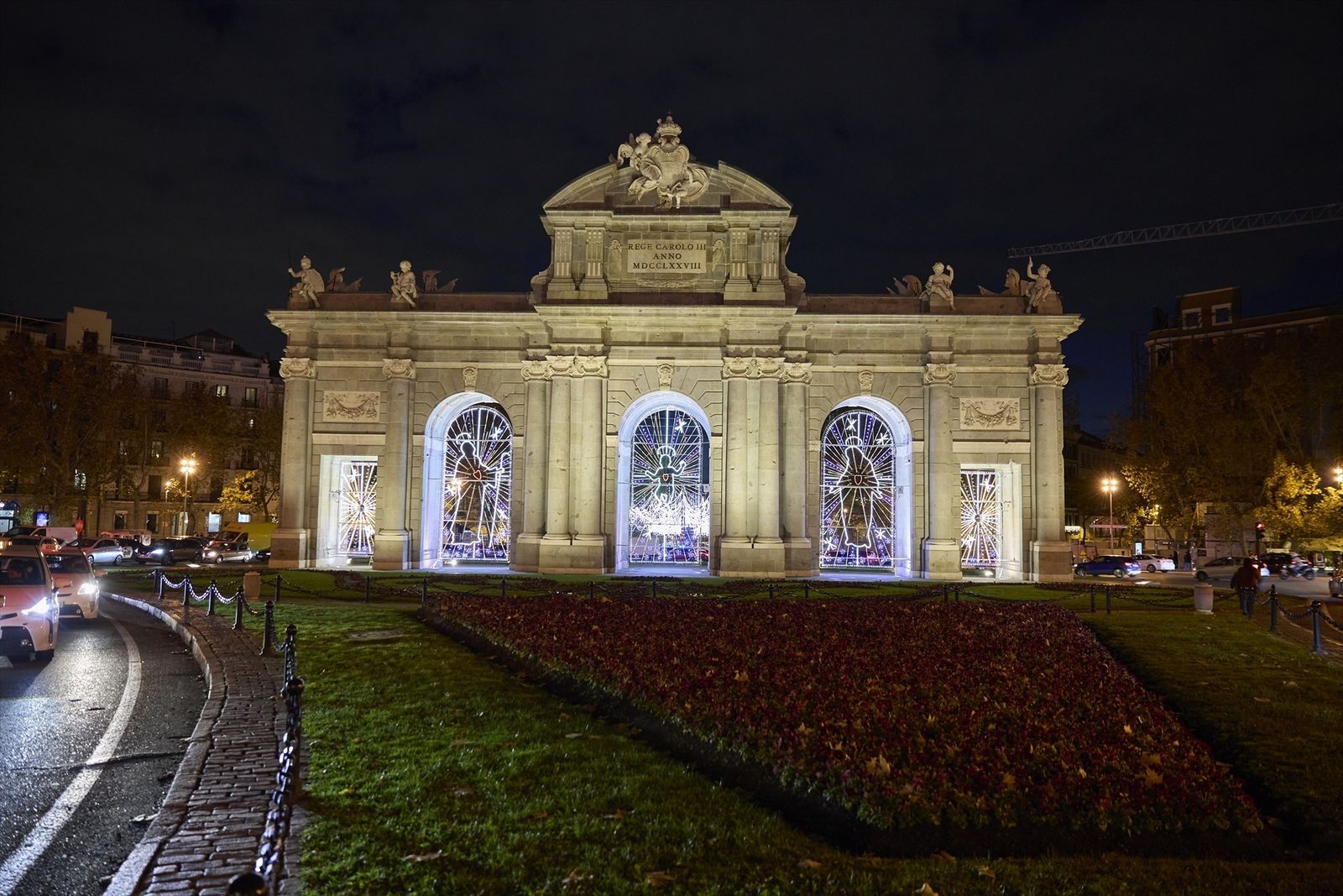 Alumbrado de Navidad en las calles de Madrid