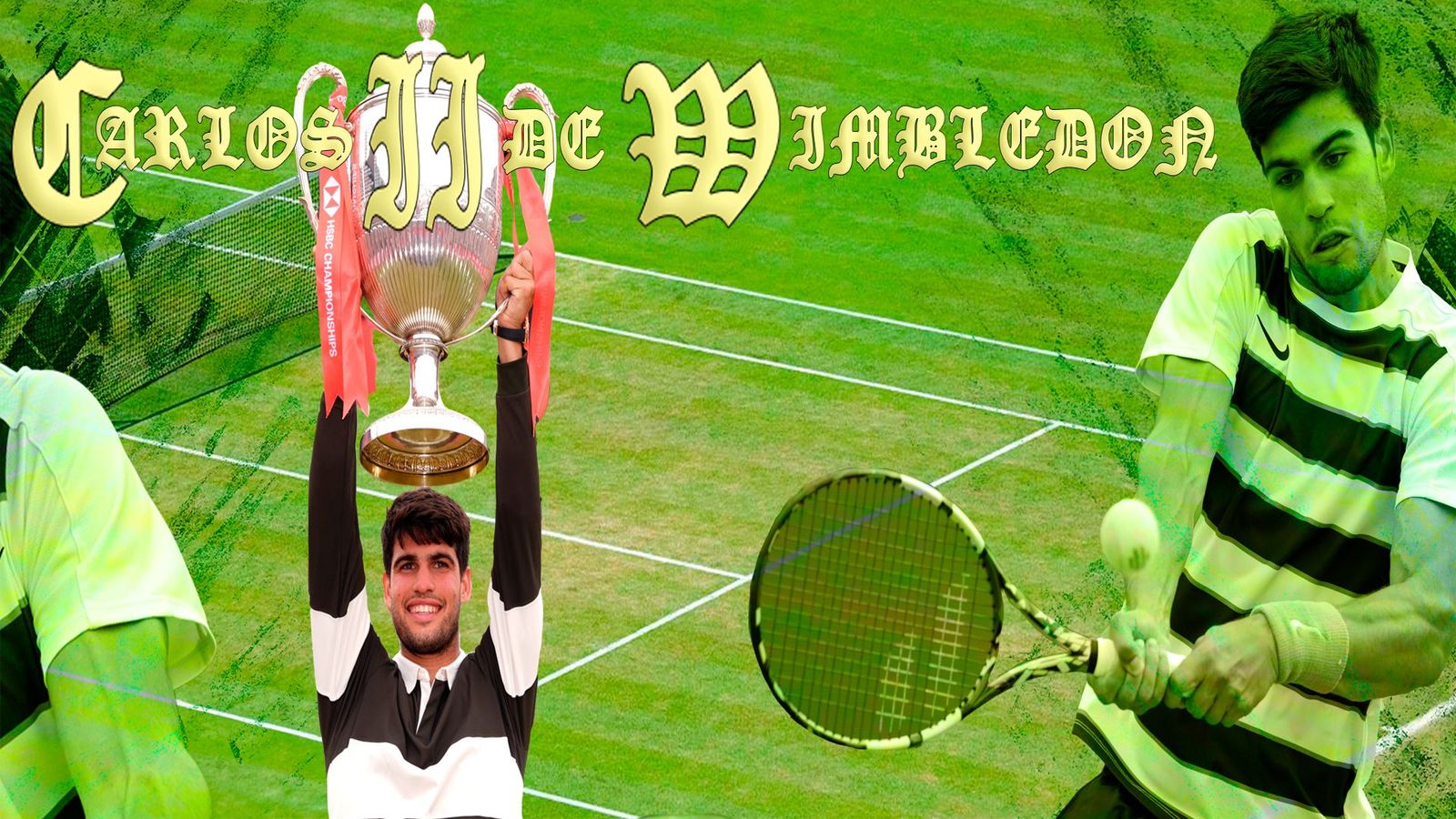 Carlos Alcaraz, la hierba de Wimbledon es el jardín de su casa