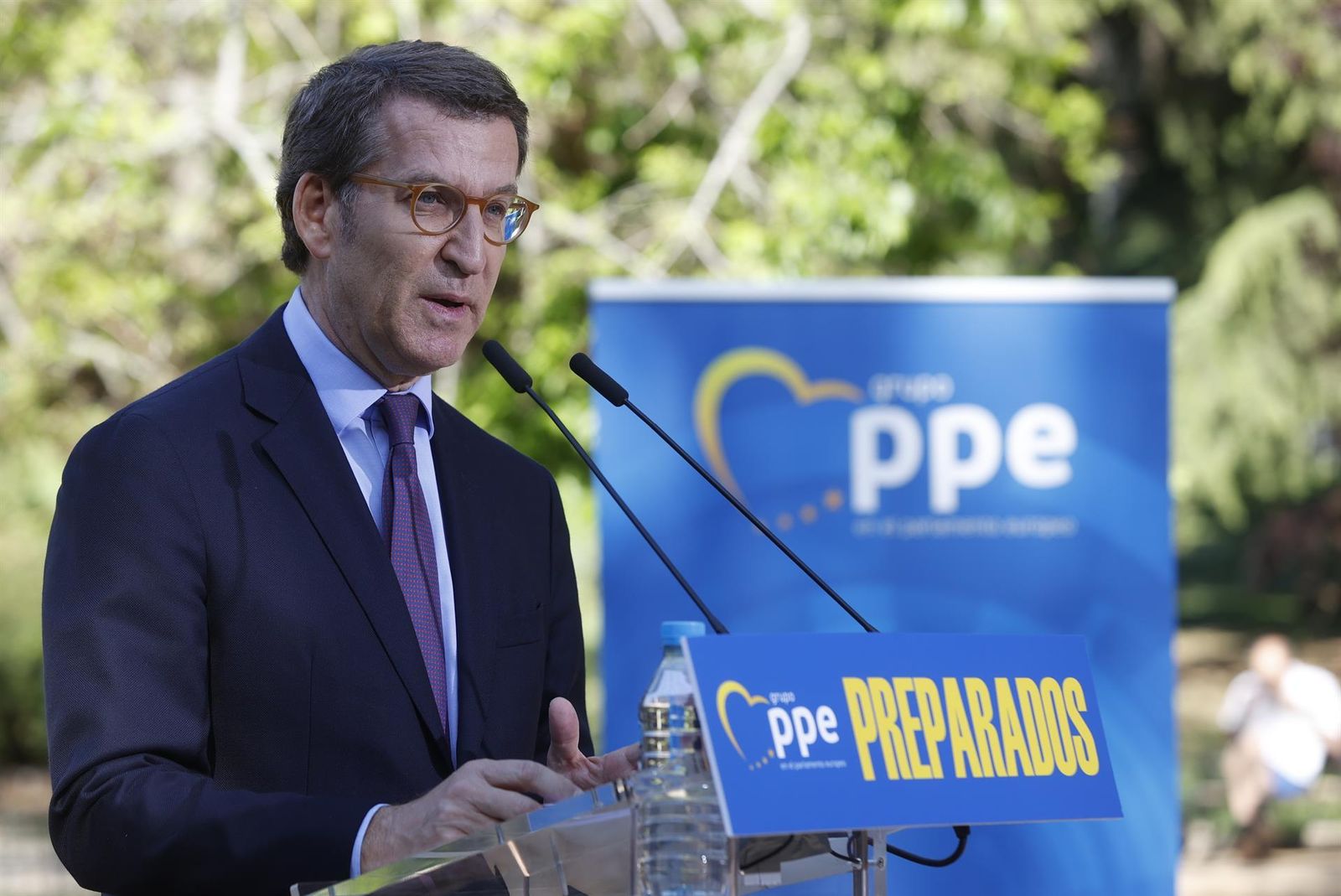 El presidente del PP, Alberto Núñez Feijóo