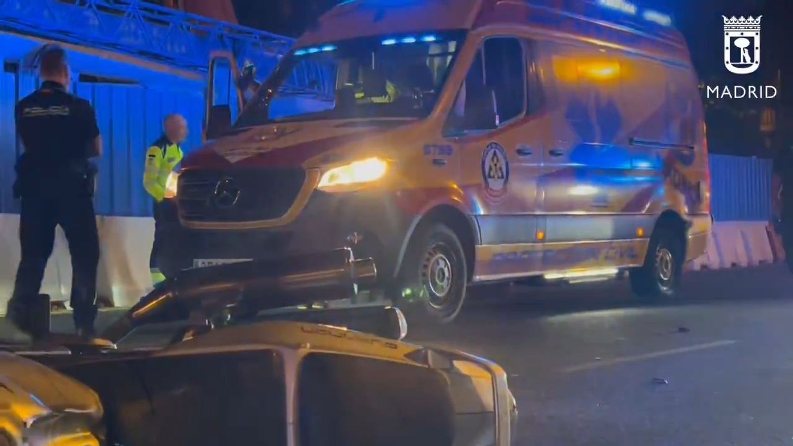 Accidente de trafico en Chamartin