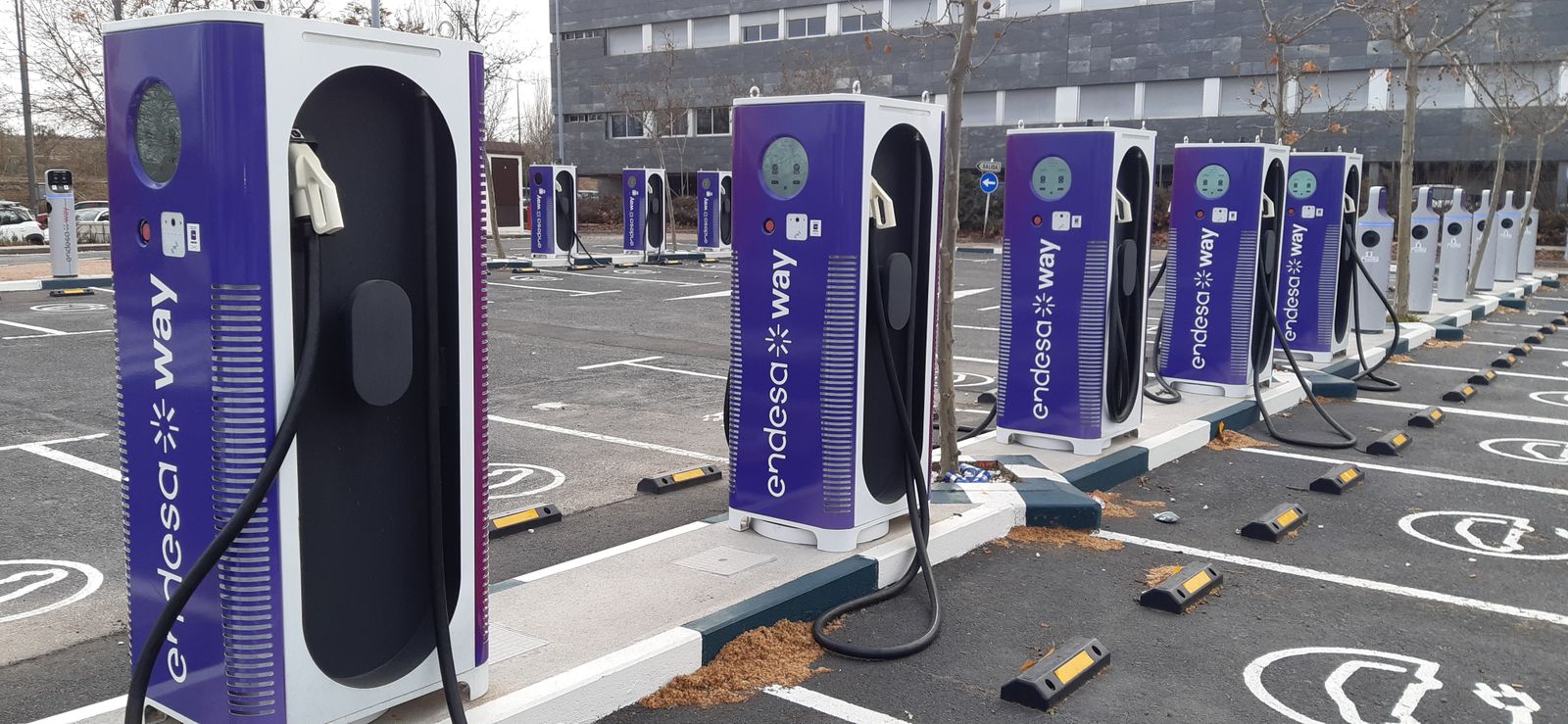 Electrolinera de Endesa en la Ciudad de la Imagen de Pozuelo de Alarcón