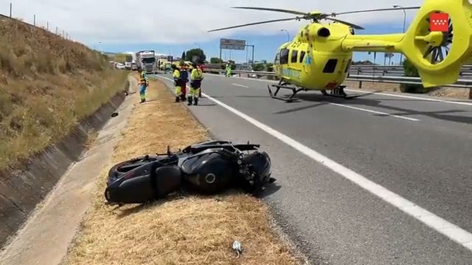 Un motorista muere en un accidente en la carretera de los Pantanos