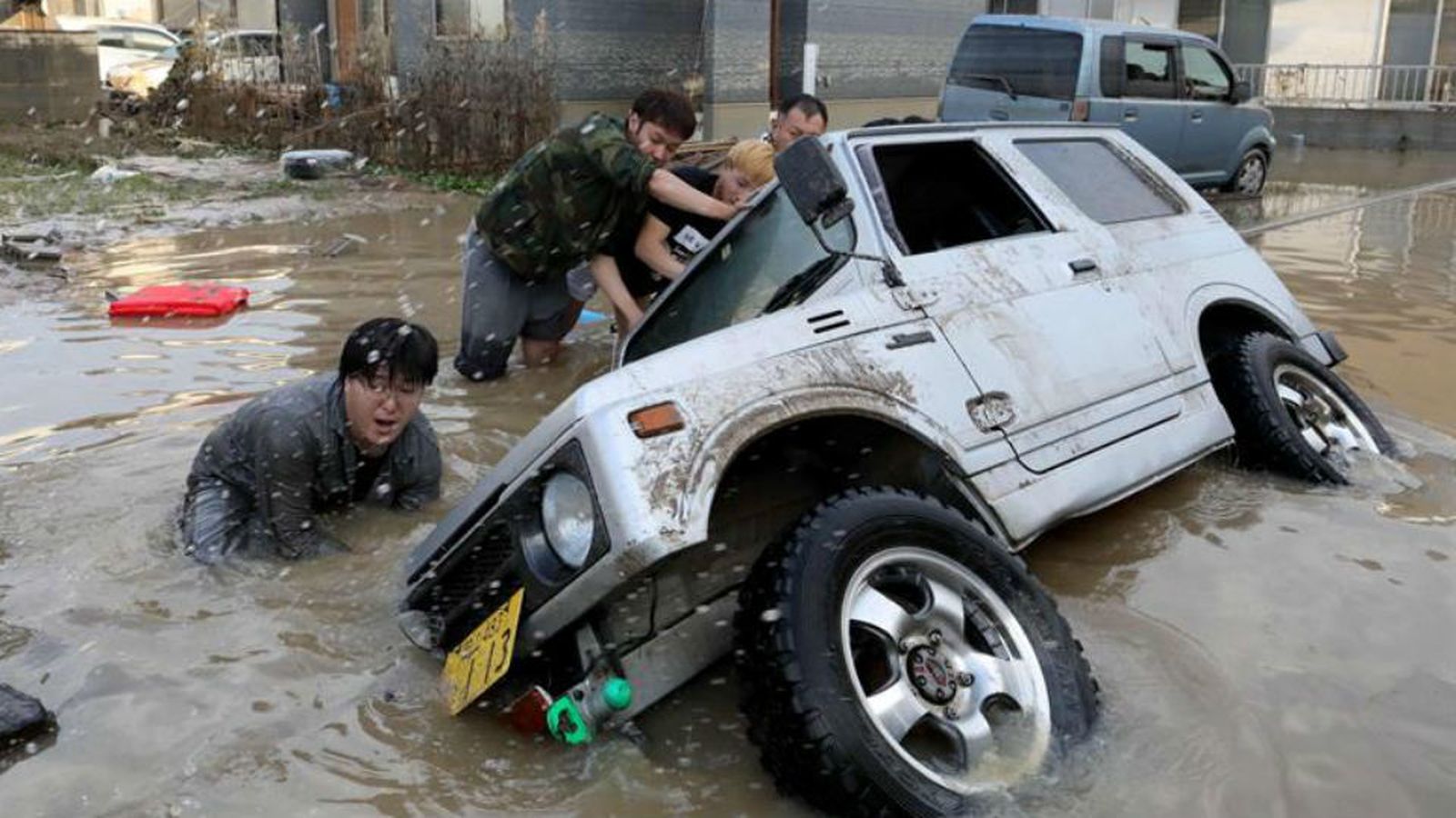 Lluvias torrenciales en Japón