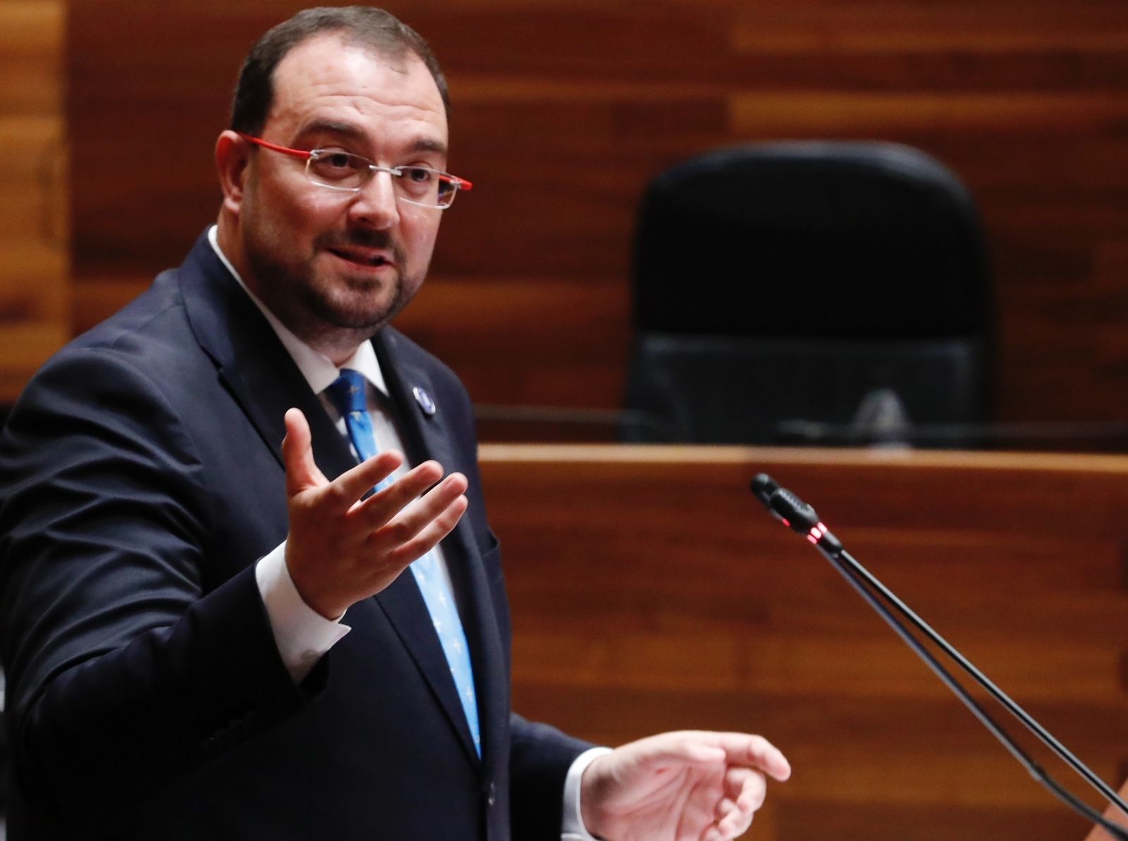 El presidente del Principado de Asturias, Adrián Barbón.