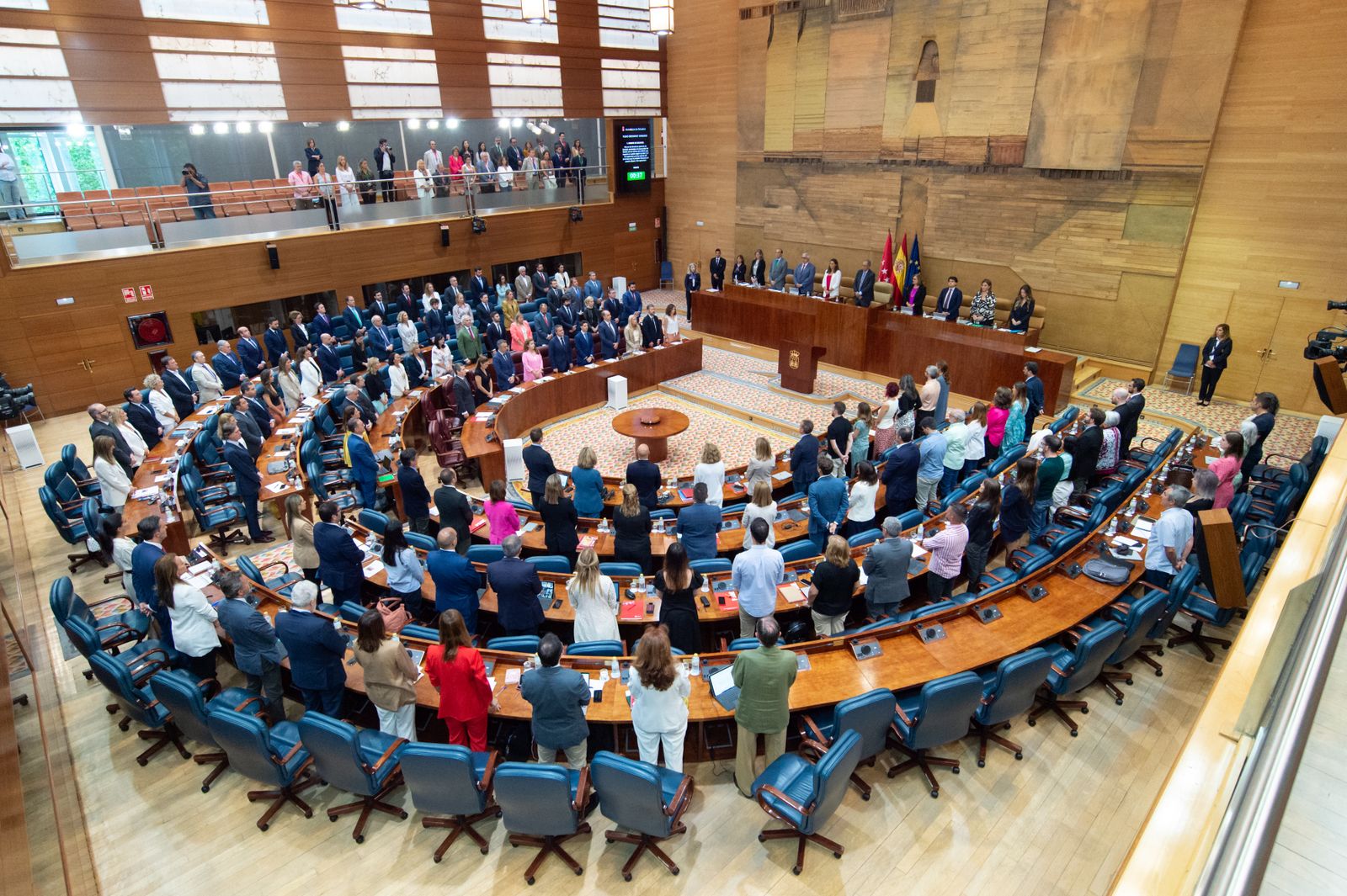 Vista del hemiciclo durante el primer pleno ordinario de la 13 Legislatura, en la Asamblea de Madrid, a 14 de septiembre de 2023, en Madrid