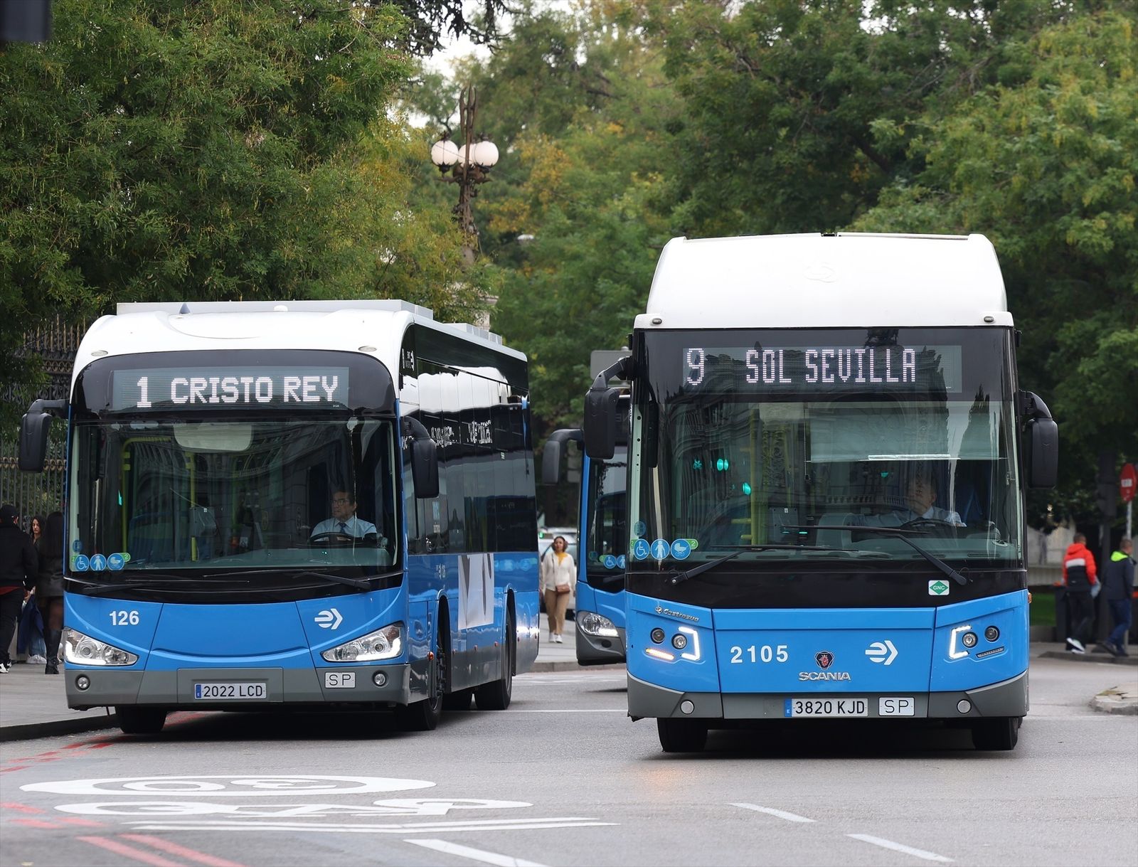 Autobuses de a EMT y Bicimad gratis desde hasta el próximo martes, cuando el Pontífice abandone Madrid