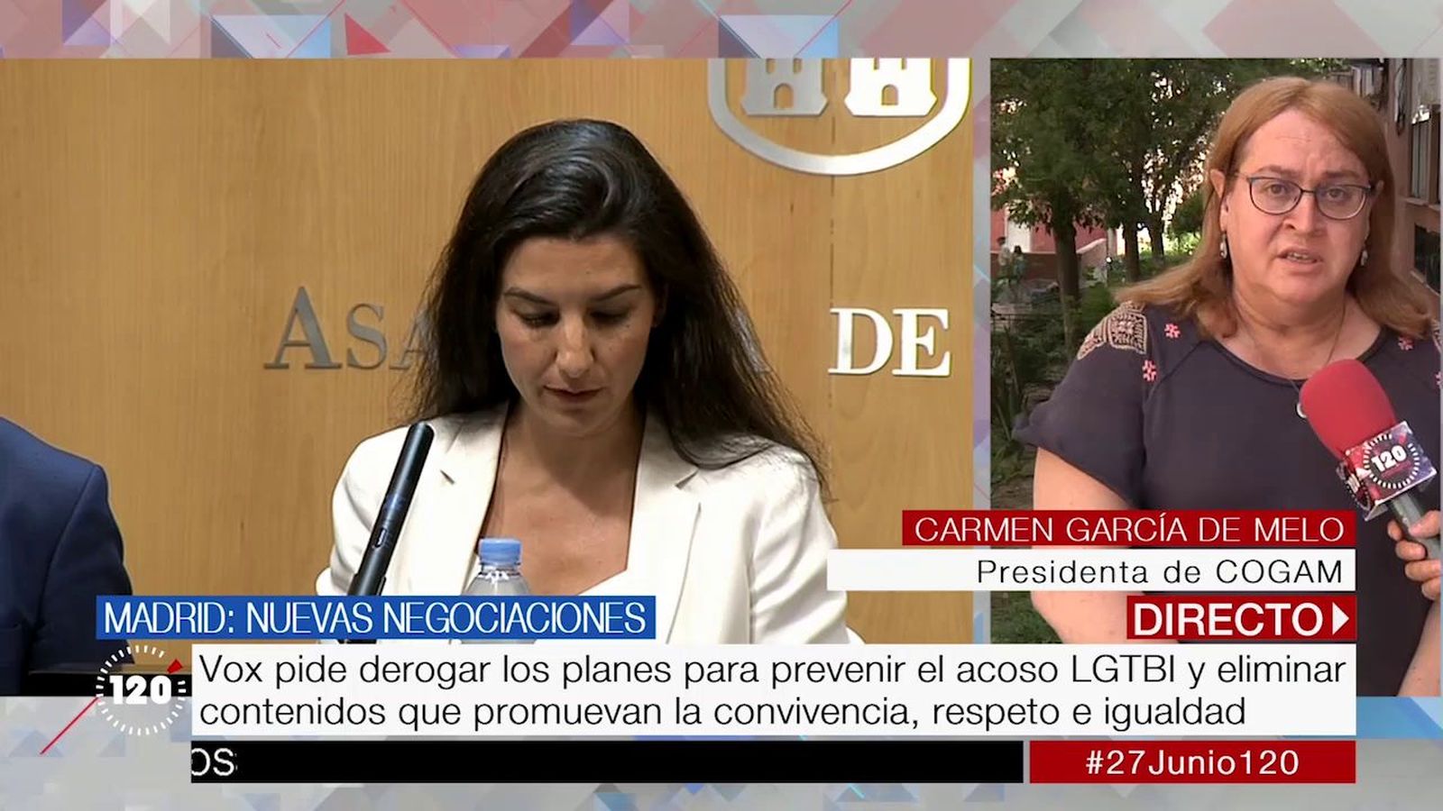 Cogam responde a Vox y dice que no hay adoctrinamiento