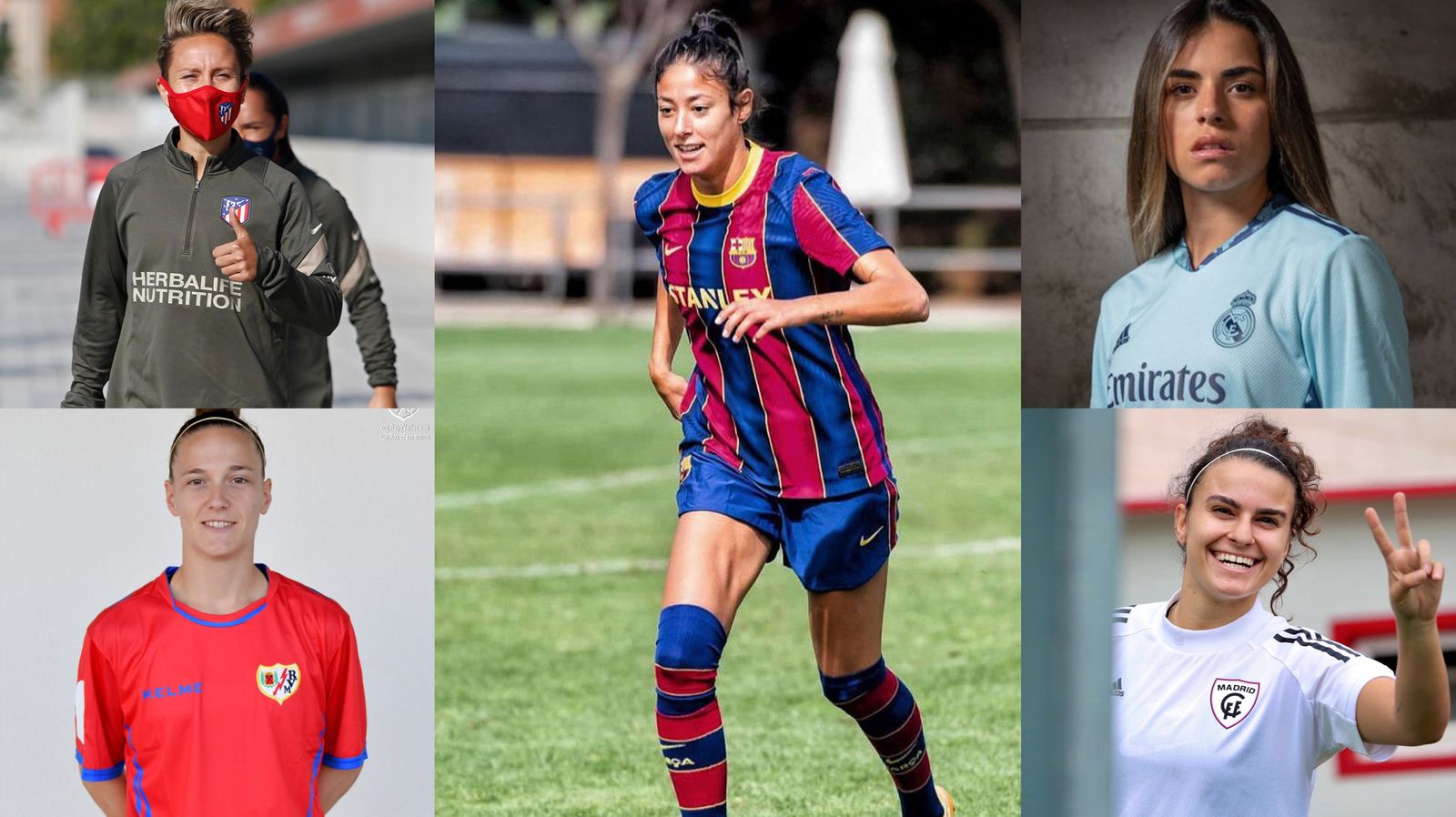 Atlético, Rayo, Barcelona, Madrid CFF y Real Madrid