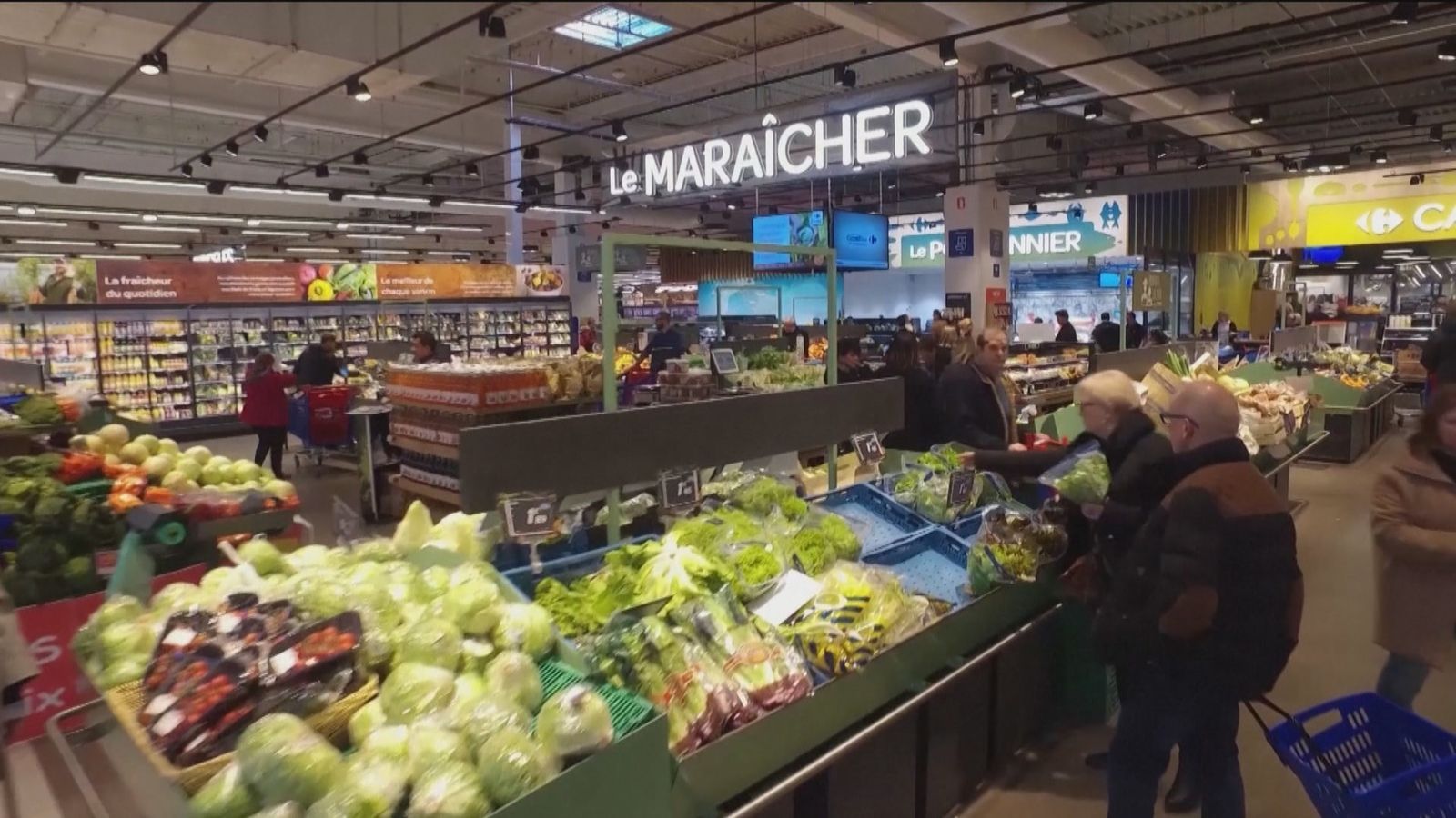 Cesta de la compra en Francia