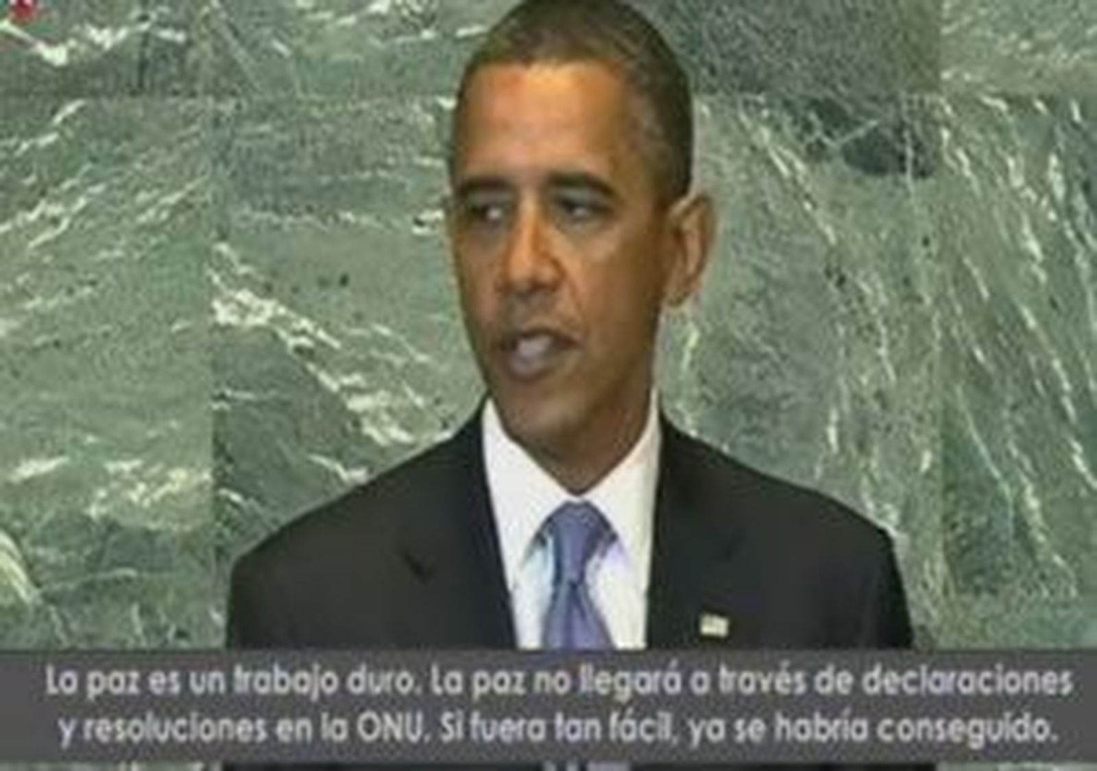 La paz "no vendrá de resoluciones de la ONU" sino de las negociaciones entre israelíes y palestinos