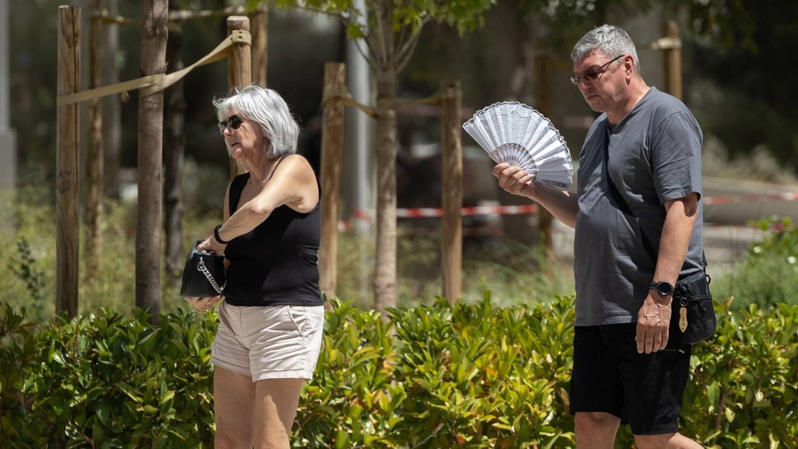 Varias personas paseando en Madrid