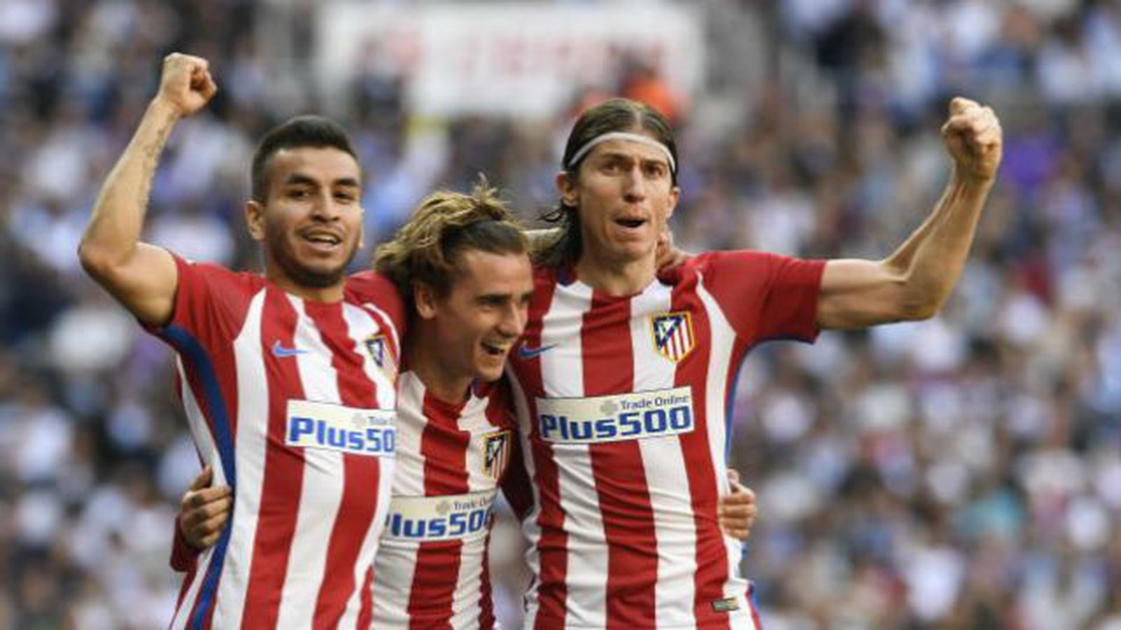 Correa, Griezmann y Filipe Luis