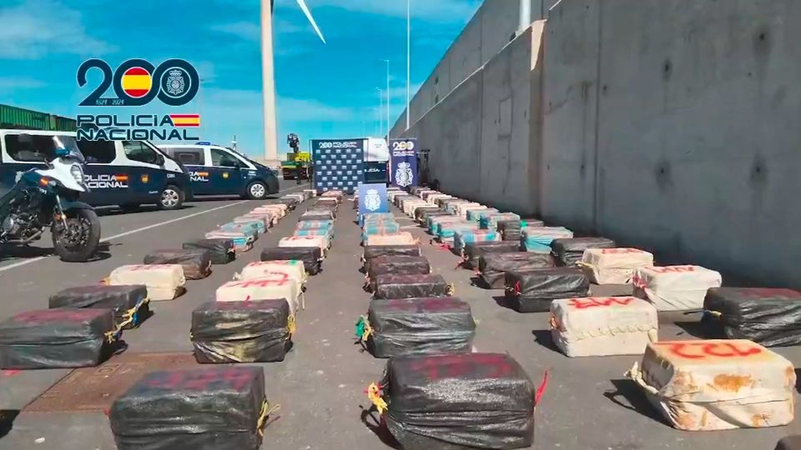 Incautan 4.000 kilos de cocaína con destino Vigo que hubieran generado un negocio de 1.000 millones de euros