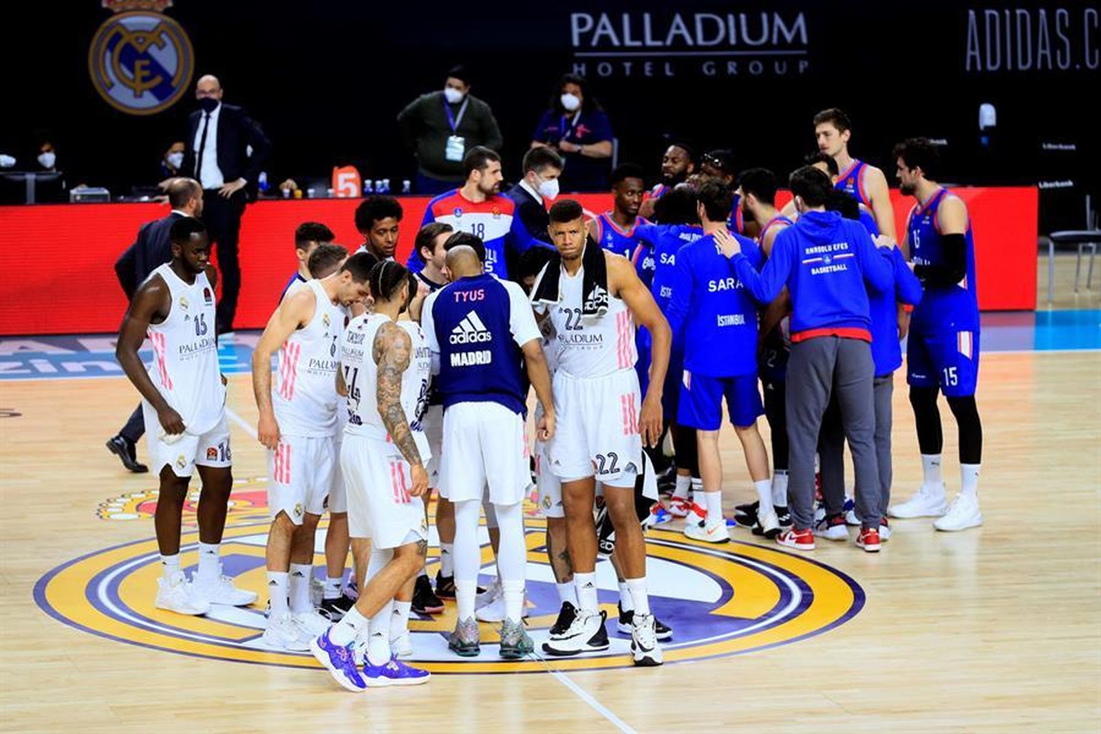 El Real Madrid de baloncesto, en la Euroliga