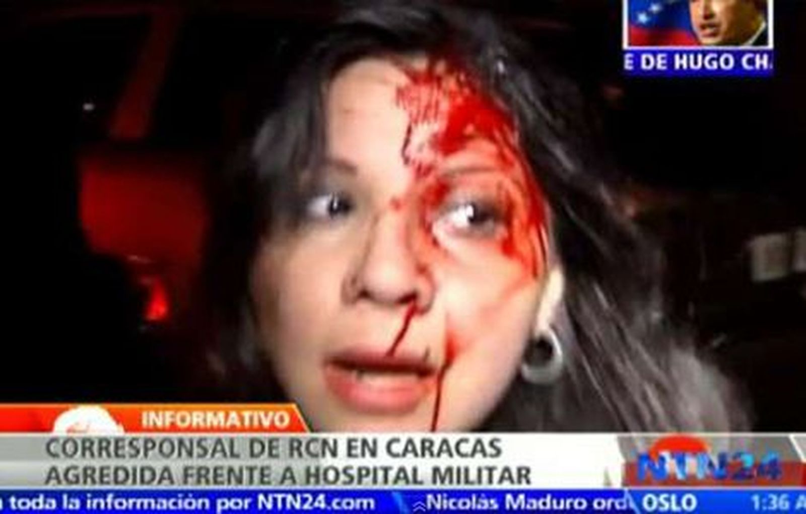 Periodista agredida en Caracas