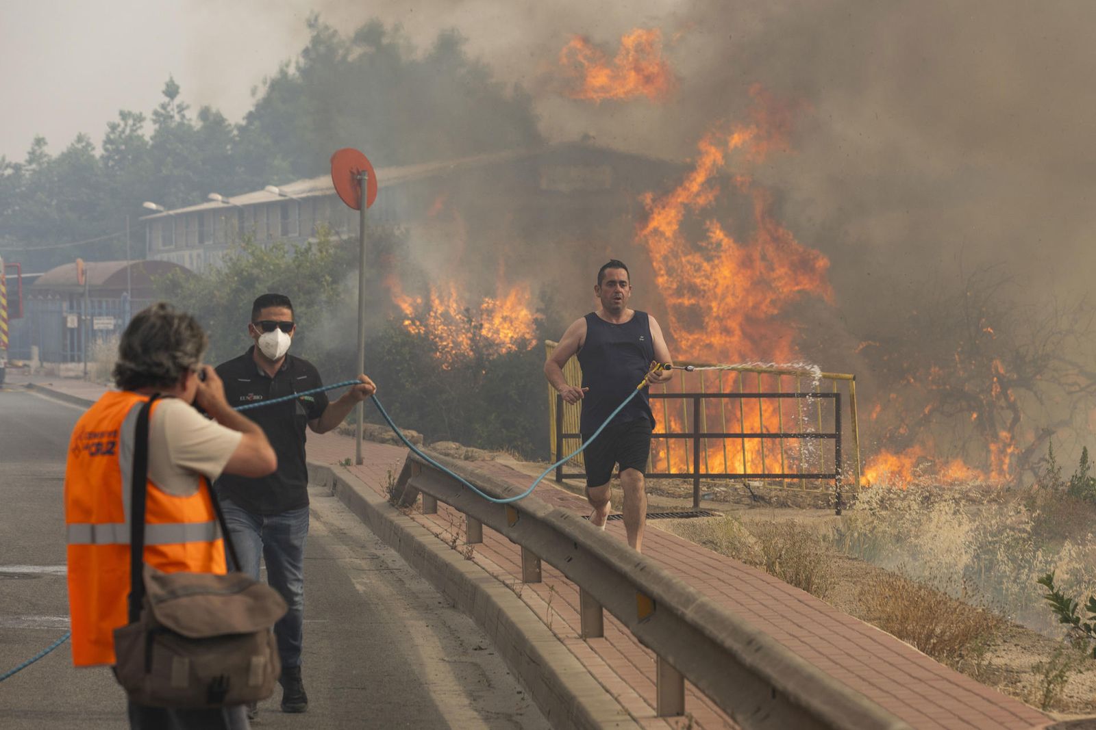 Incendio forestal en Murcia
