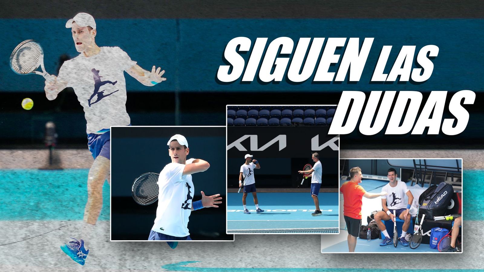 Djokovic entrena en Australia pendiente de su posible expulsión del país