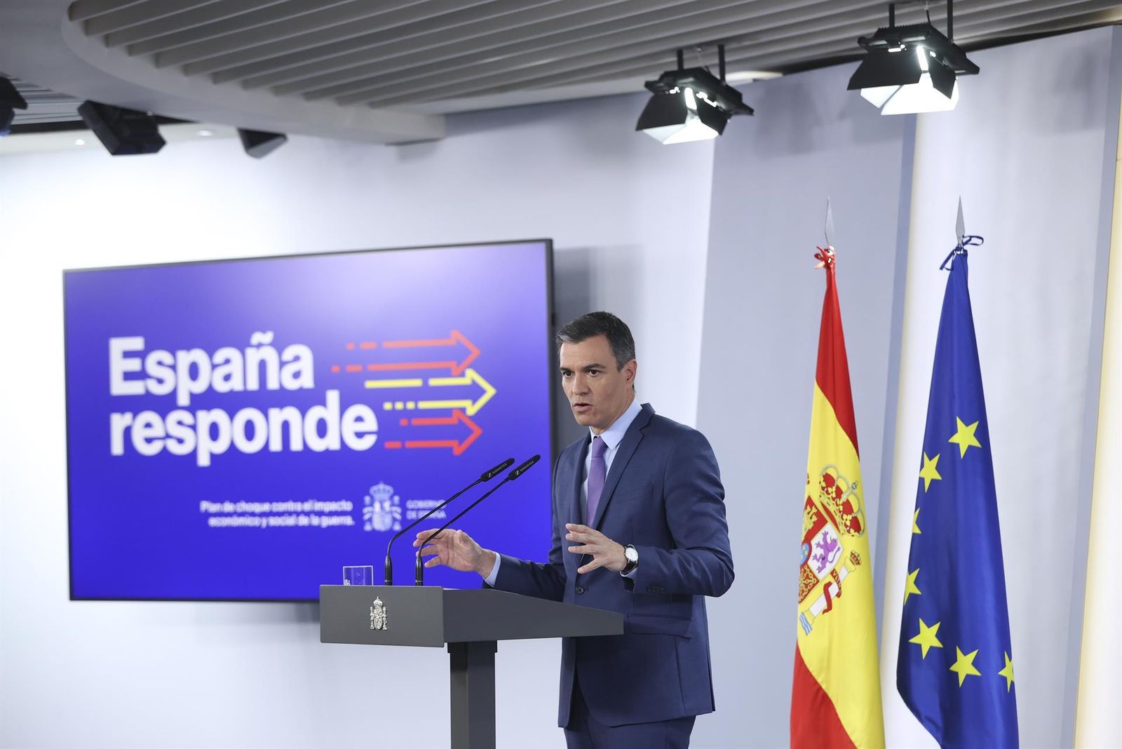 Pedro Sánchez tras el Consejo de Ministros extraordinario