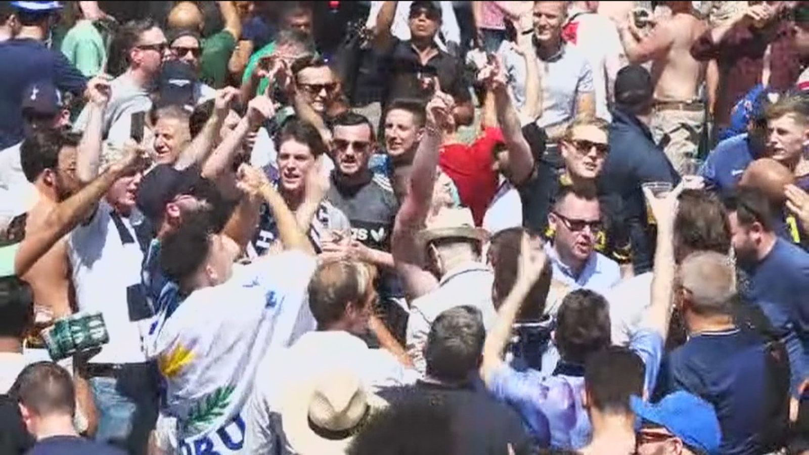 Aficionados ingleses en Madrid
