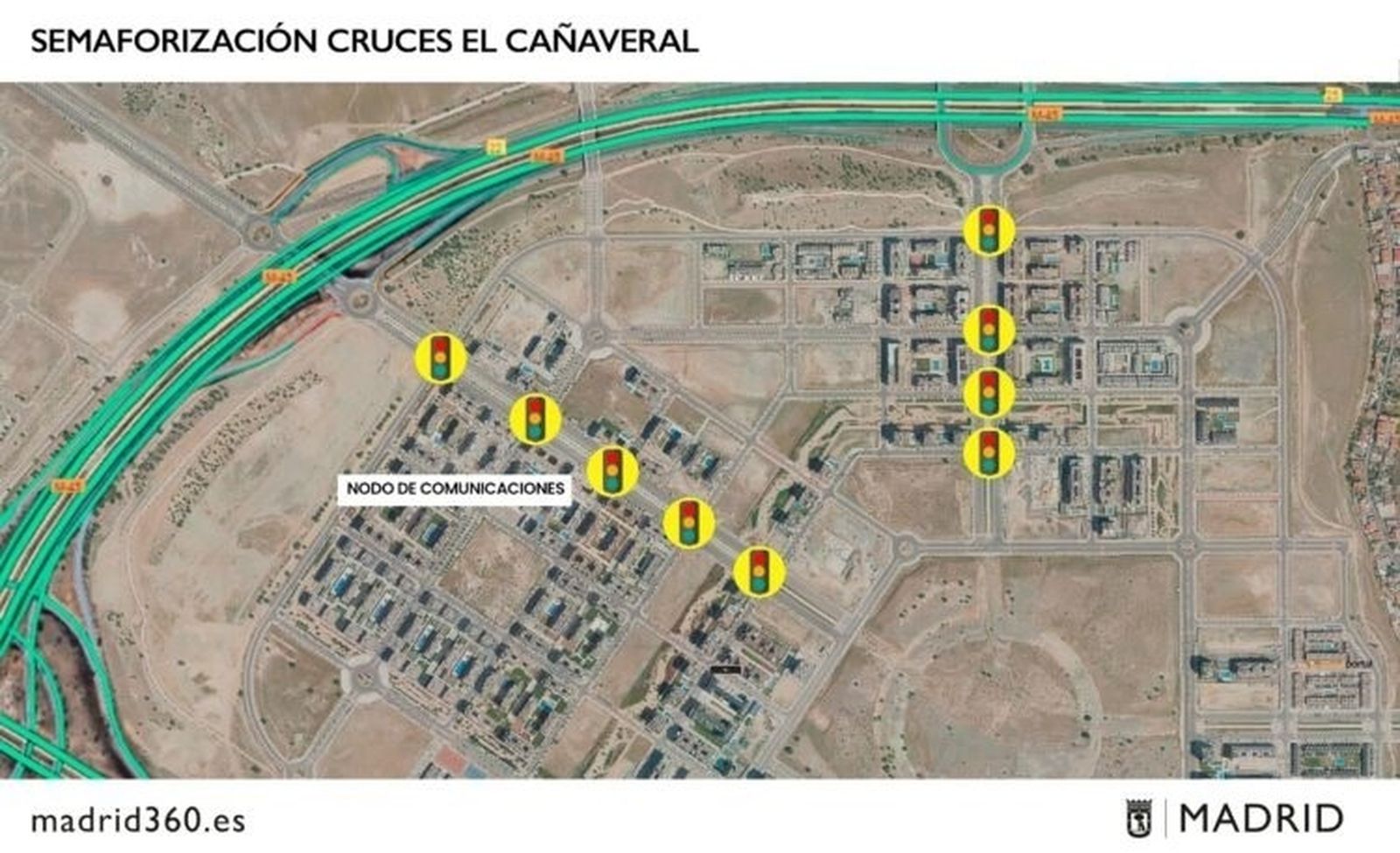 Nuevos semáforos en El Cañaveral