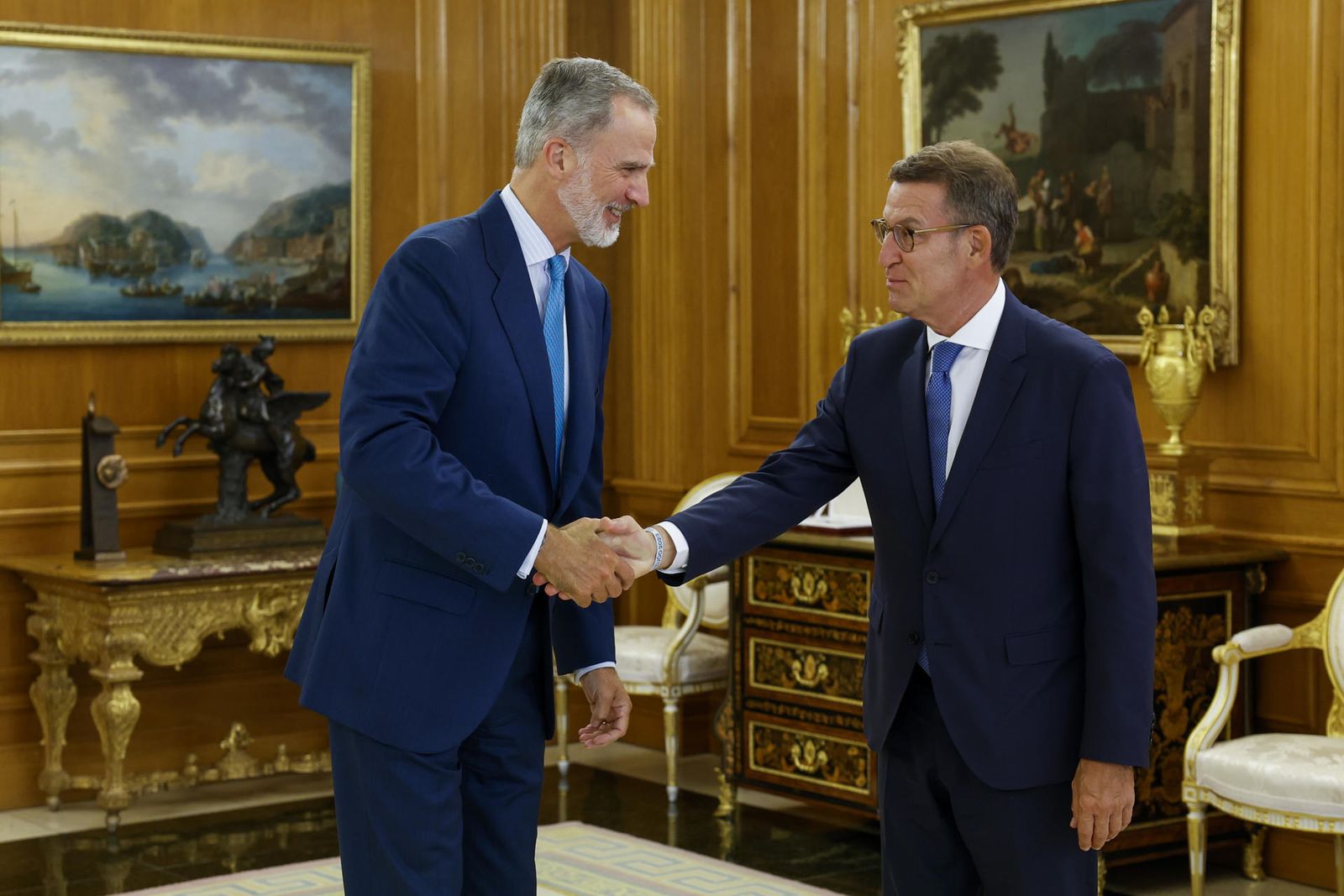 Felipe VI y Feijóo
