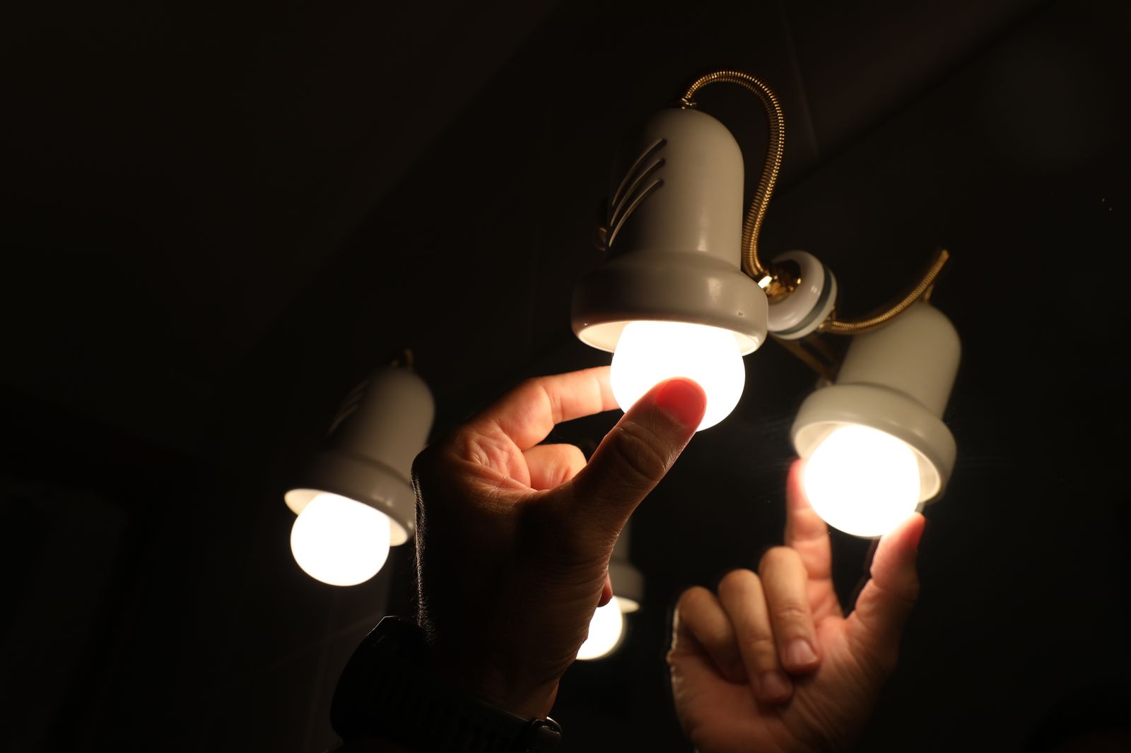 Lámparas encendidas