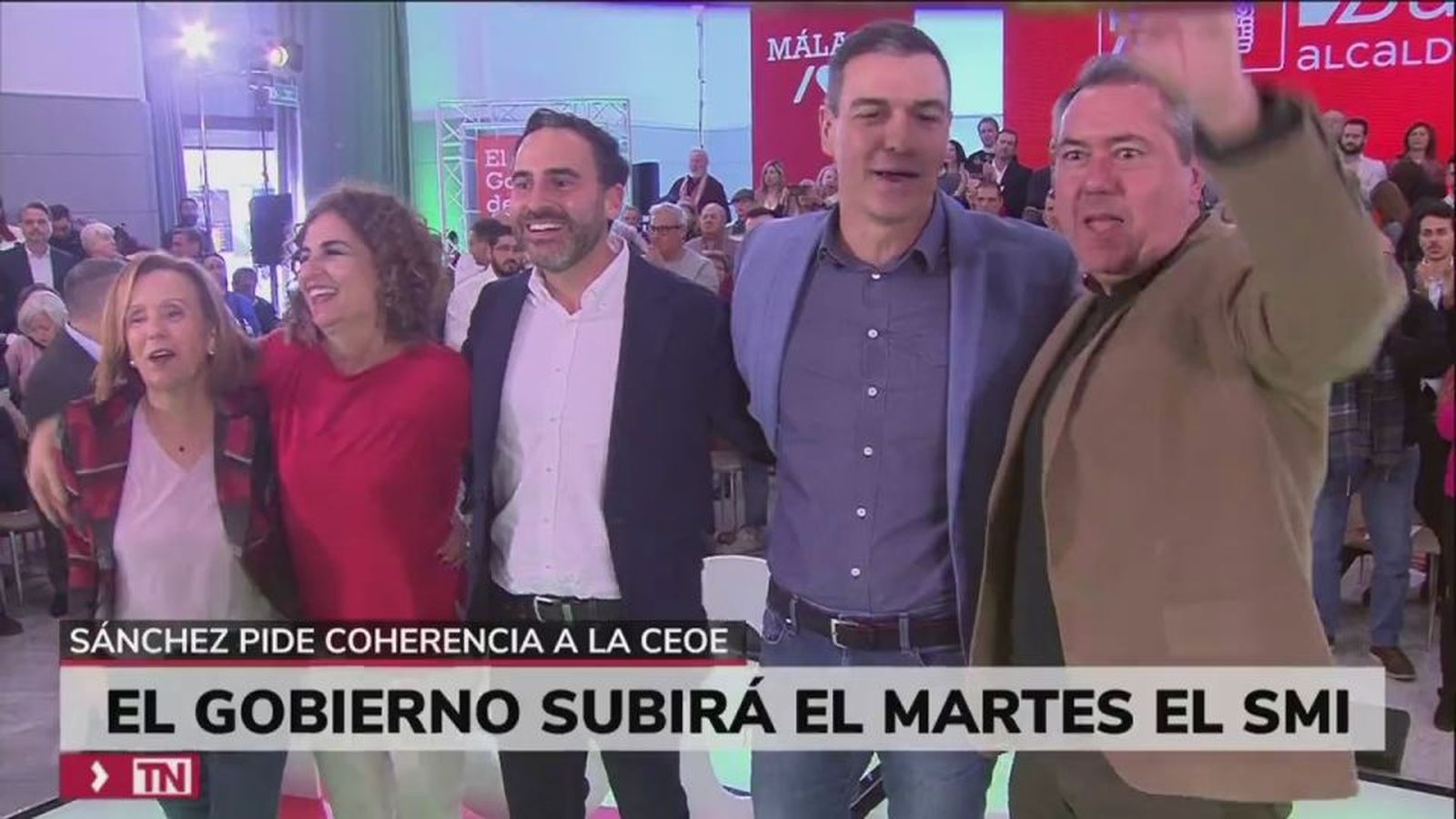 El Gobierno subirá el martes el SMI hasta los 1.080 euros